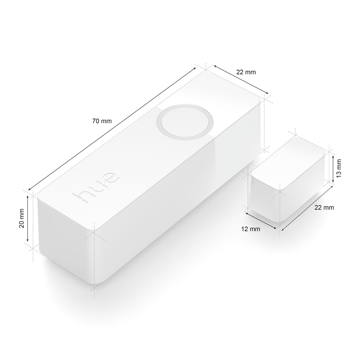 Philips Hue Secure Kontaktsensor - Hvit 2-pk.