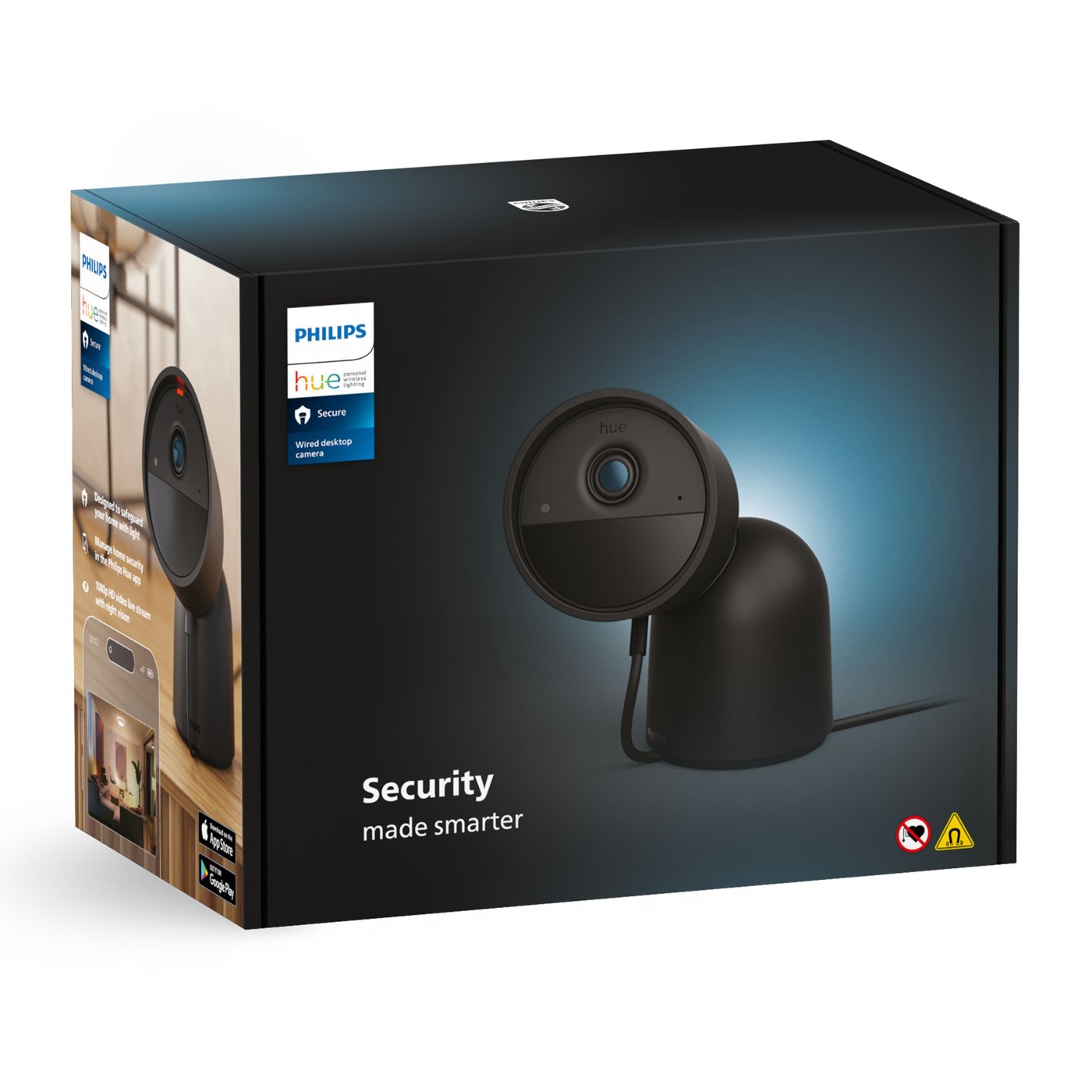 Philips Hue Secure Desktop Cam Svart