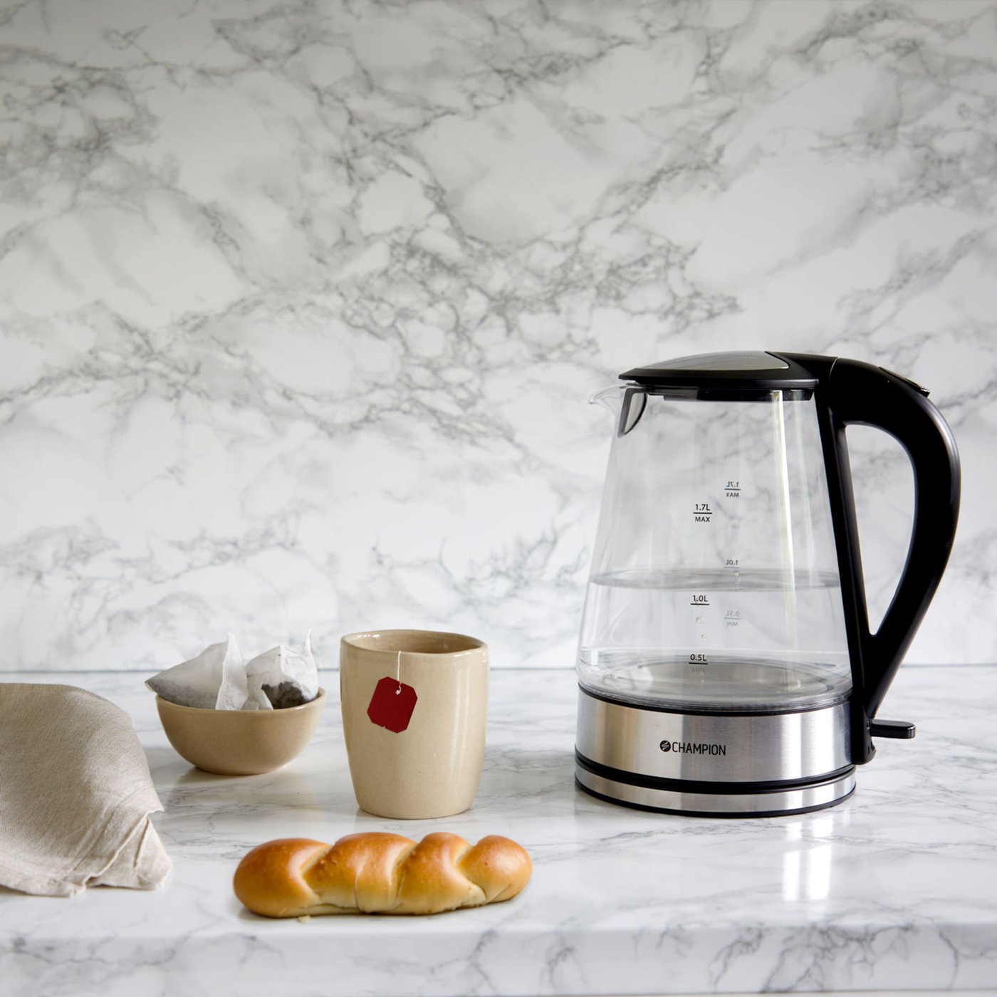 Champion Vattenkokare med glaskanna