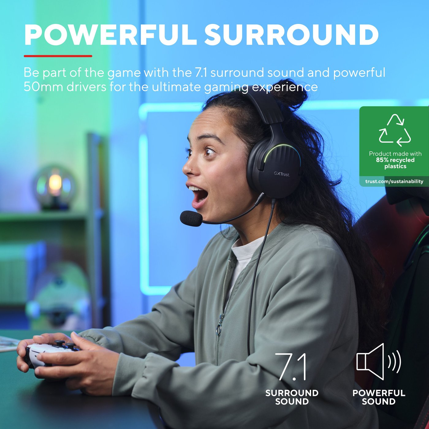 Trust GXT 490 Fayzo 7.1 Gaming-Headset