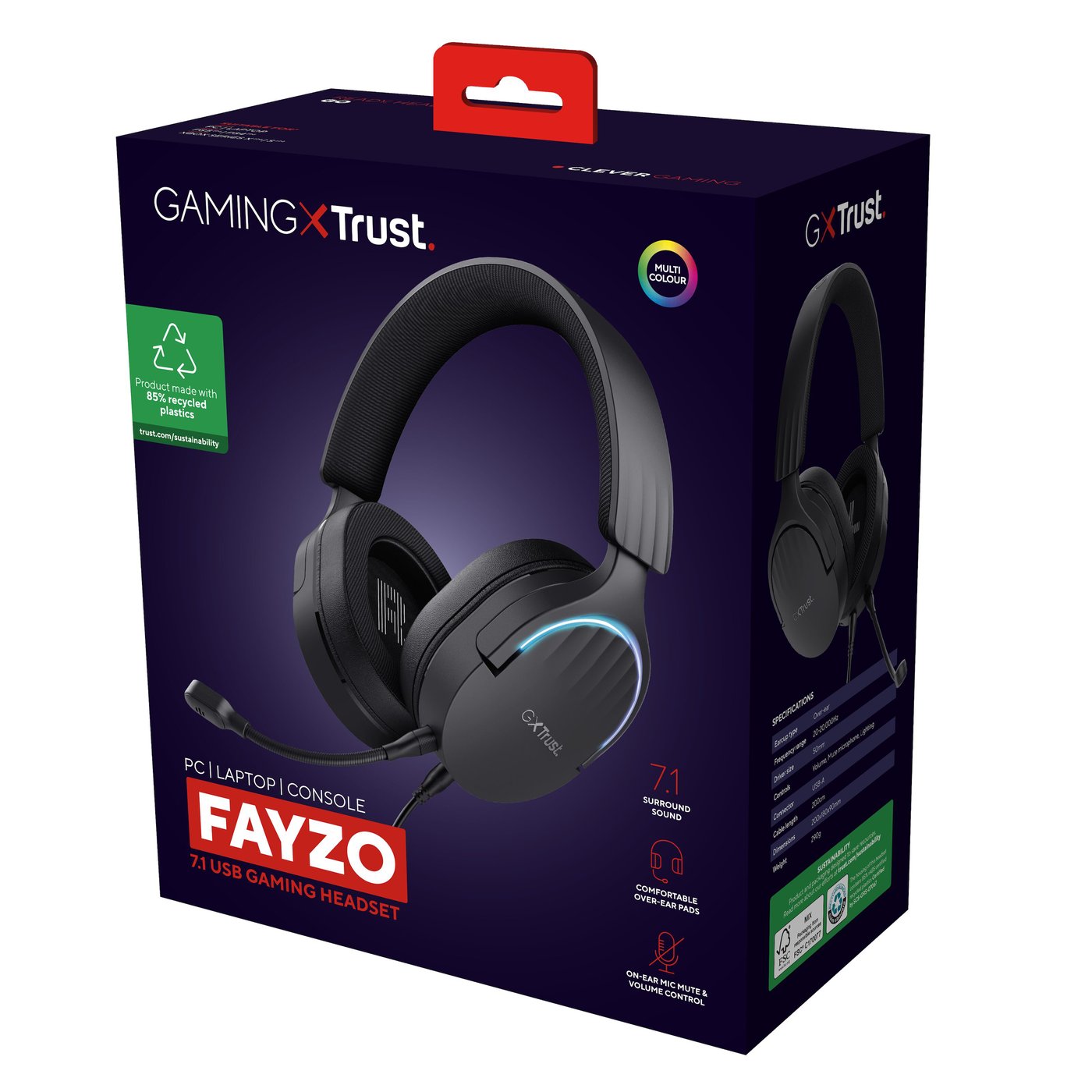 Trust GXT 490 Fayzo 7.1 Gaming-Headset