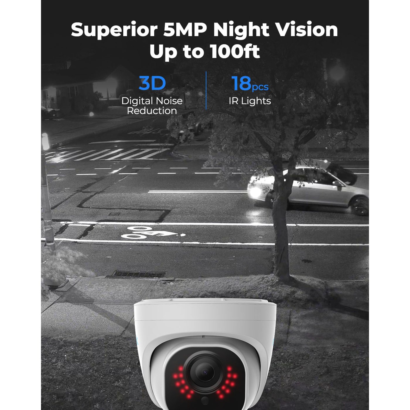 Reolink P324 Dome POE-utomhuskamera 5 MP