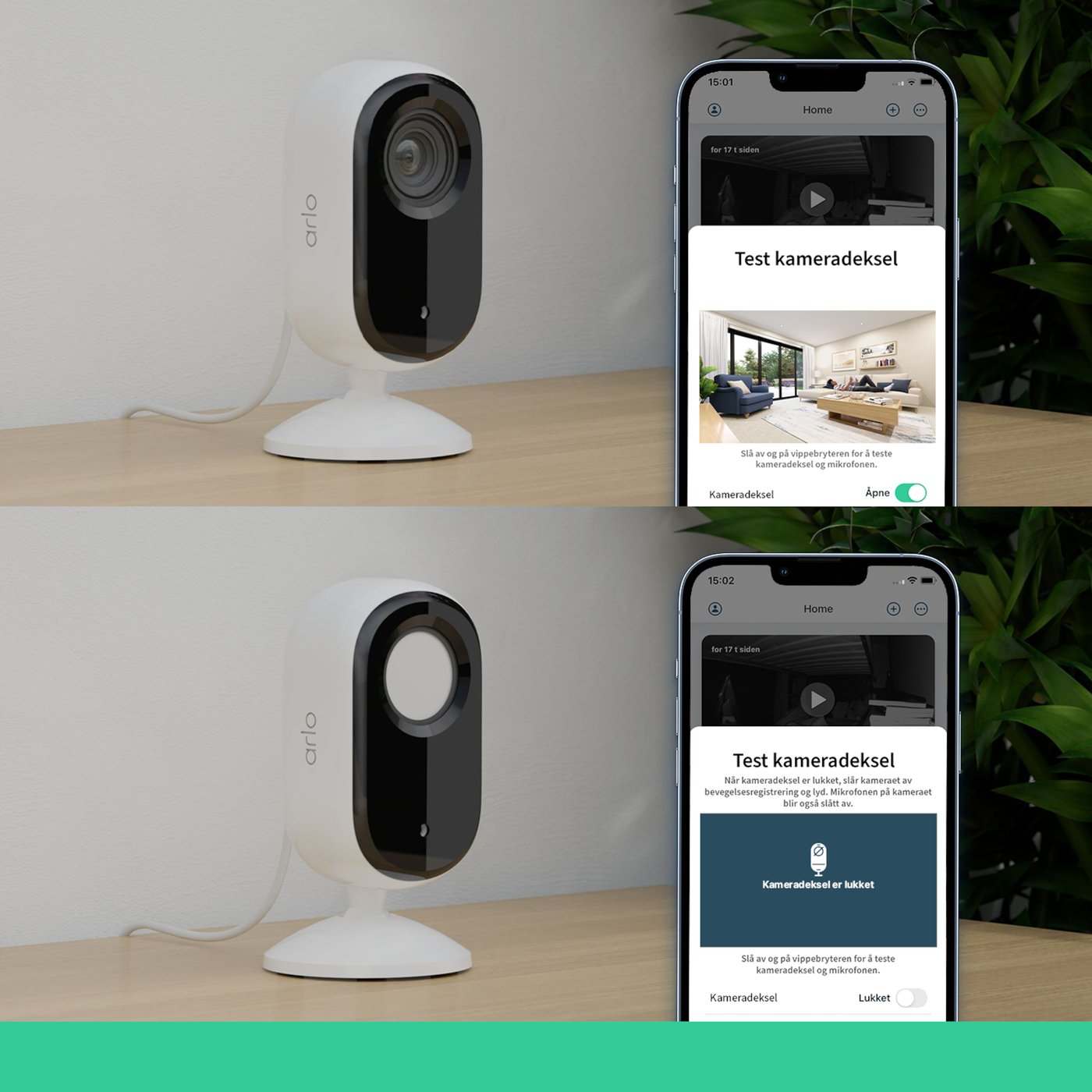 Arlo Essential 2K Innendørskamera 2-pk.