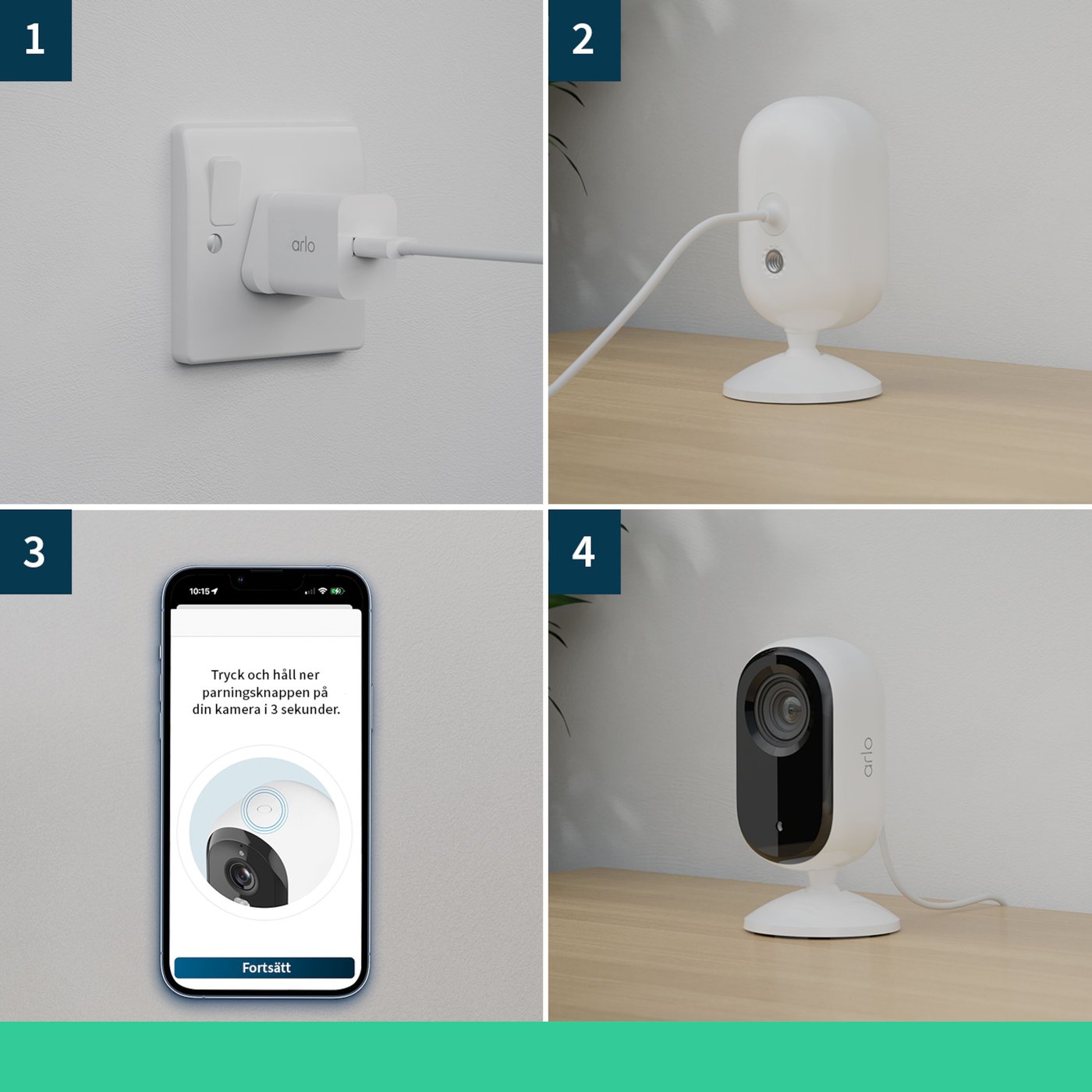 Arlo Essential 2K Inomhuskamera 2-pack