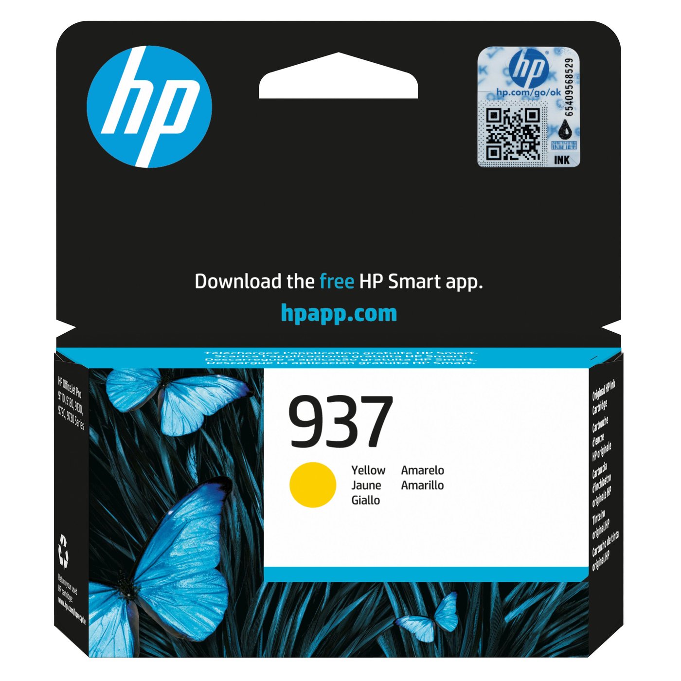 HP 937 Blekkpatron - Gul