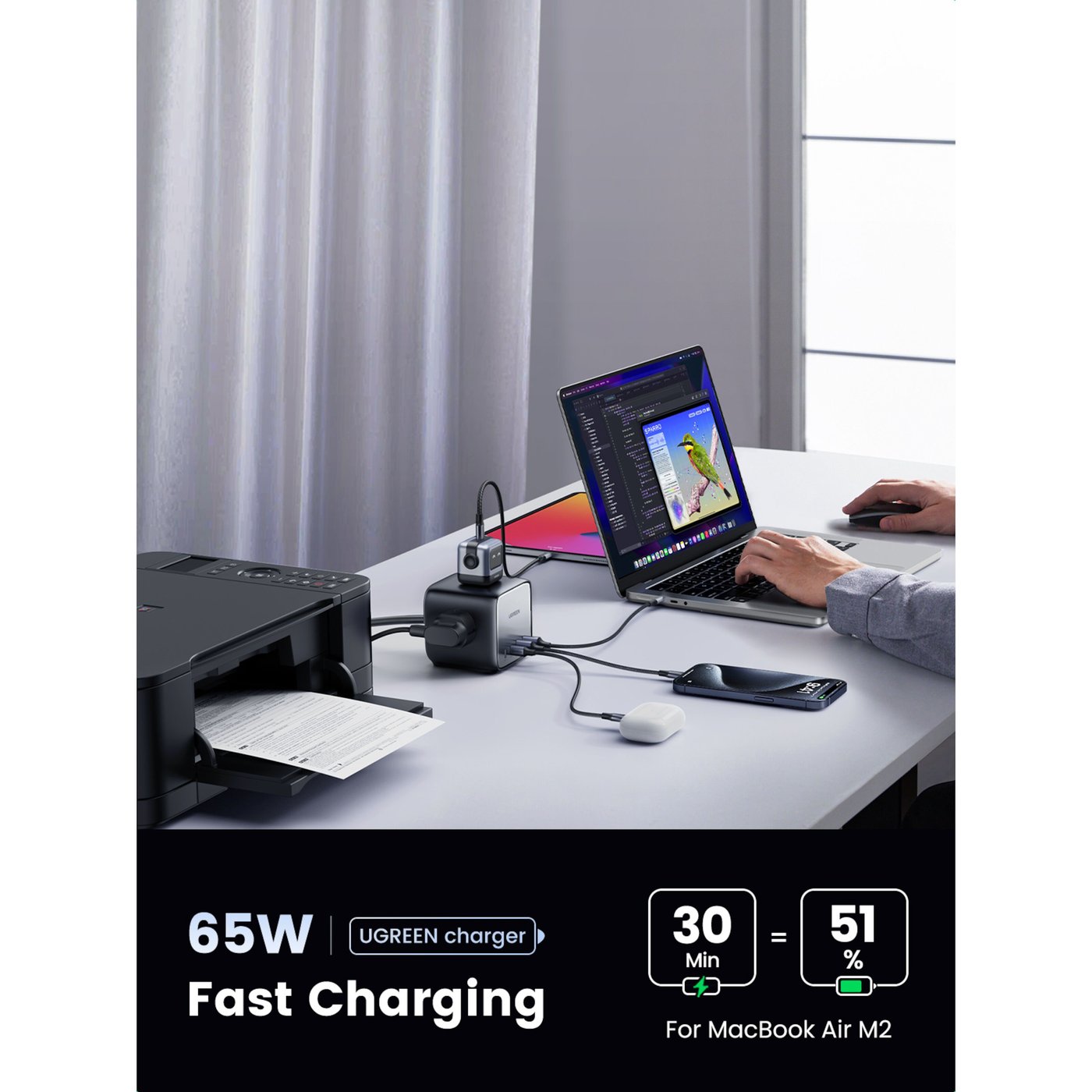 Ugreen DigiNest Cube Multilader 65 W