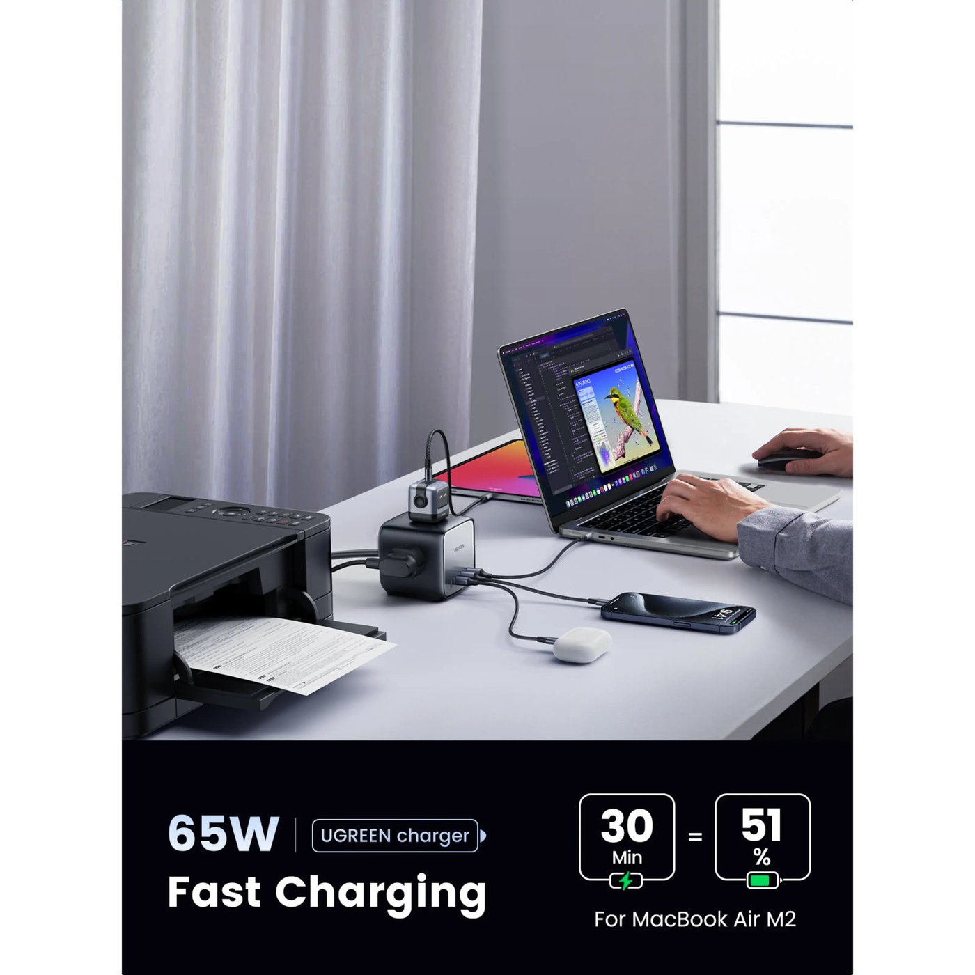 Ugreen DigiNest Cube Multilader 65 W