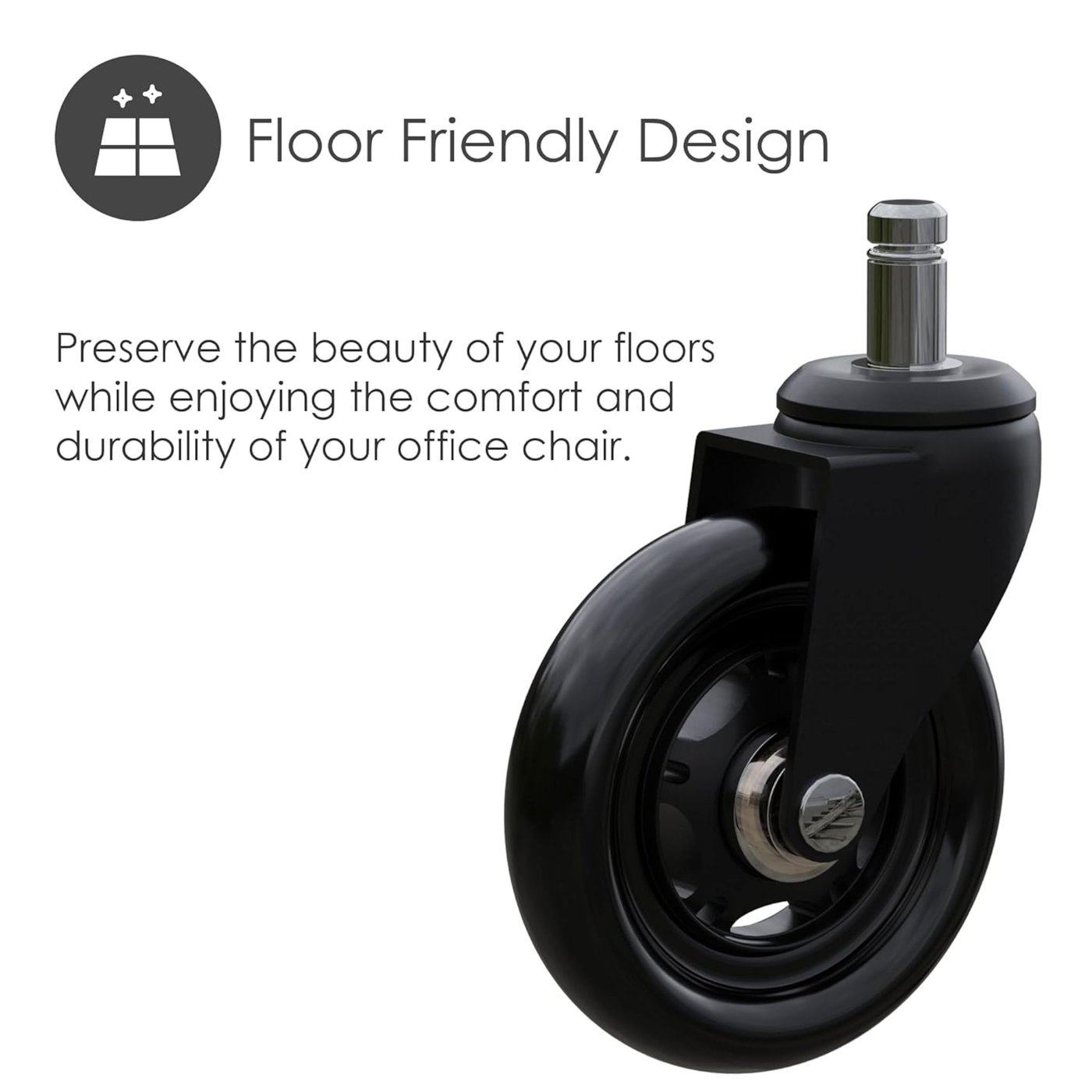 Desire2 Universalhjul for kontorstoler 5-pk.