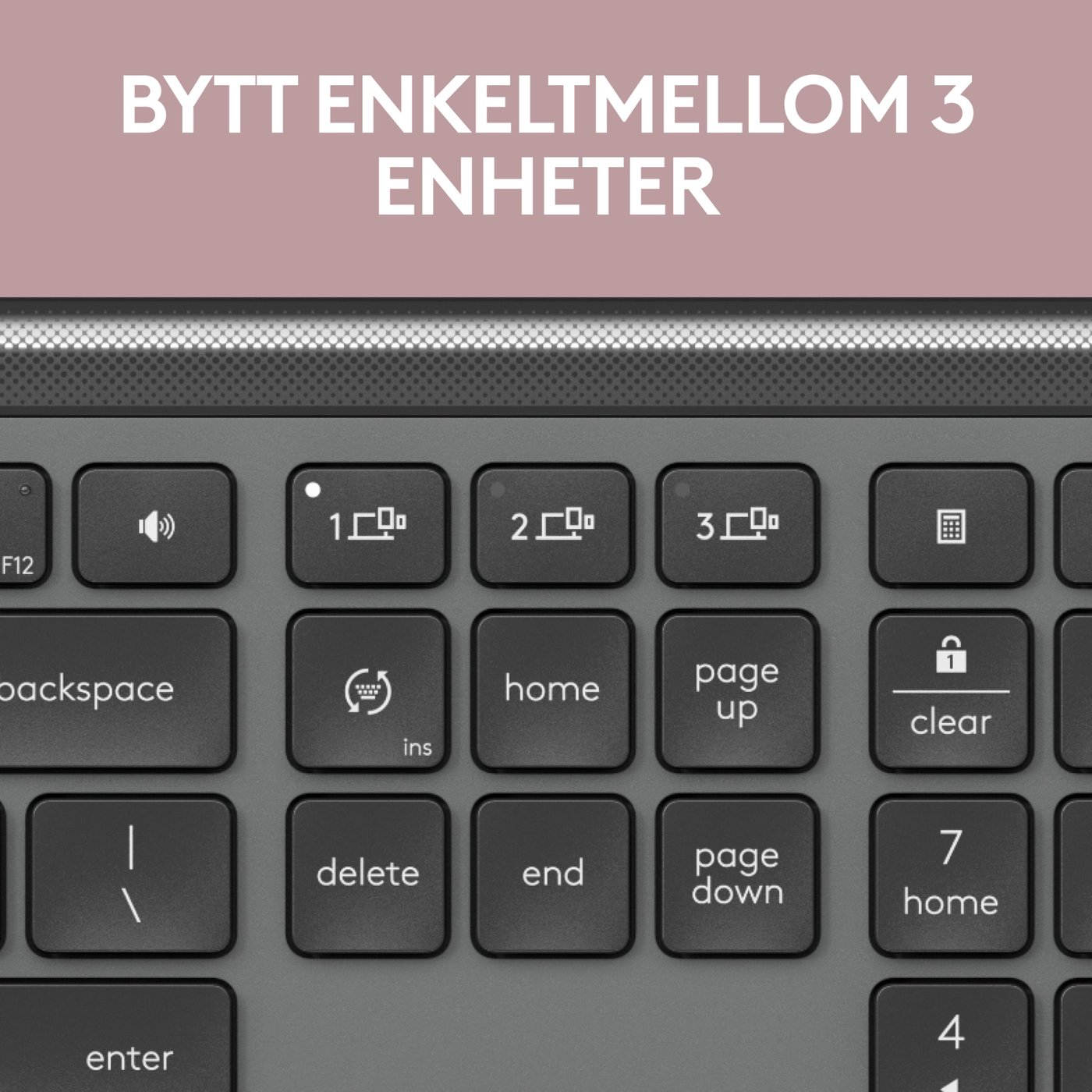 Logitech MK950 Signature Slim Trådløst tastatur og mus