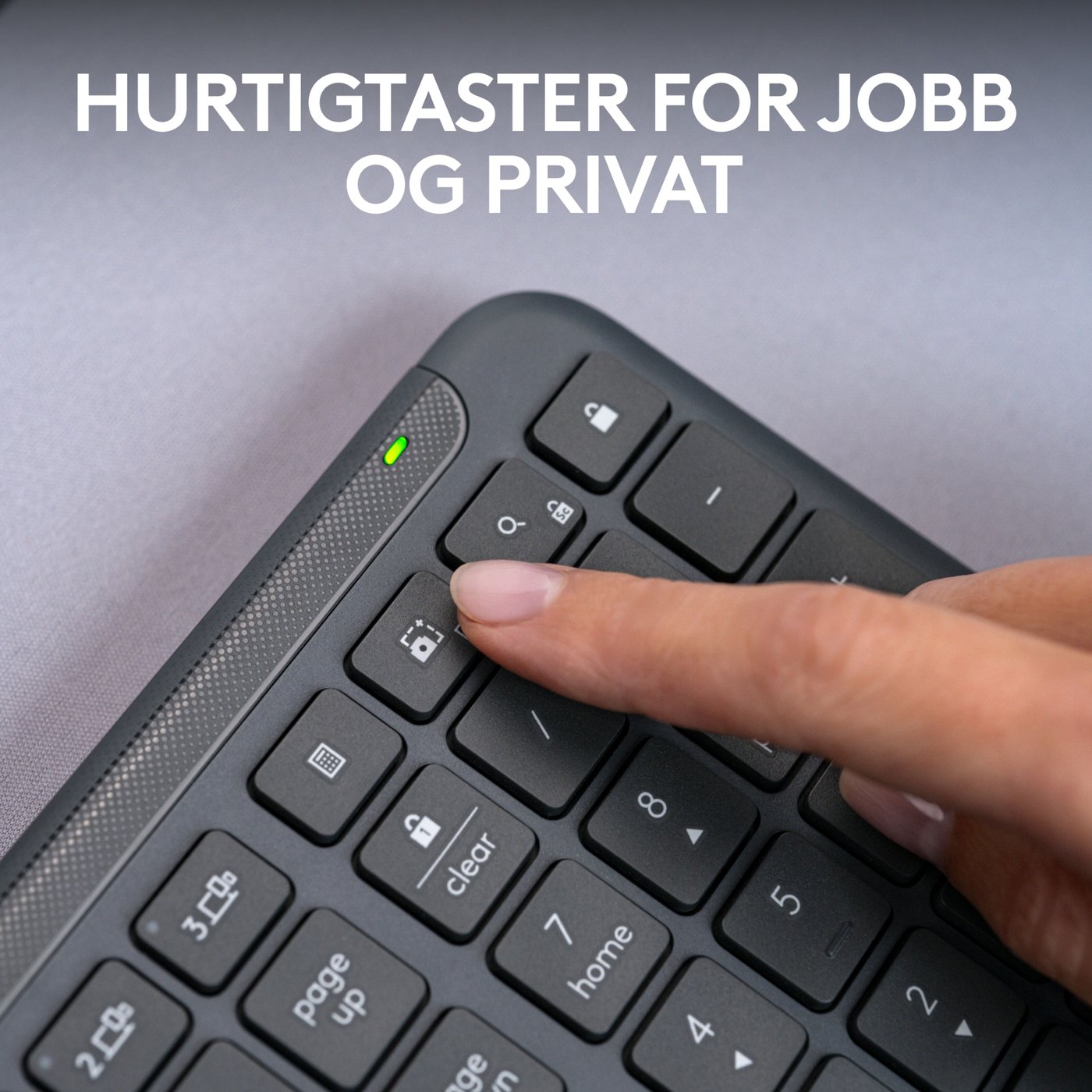 Logitech K950 Signature Slim Trådløst tastatur