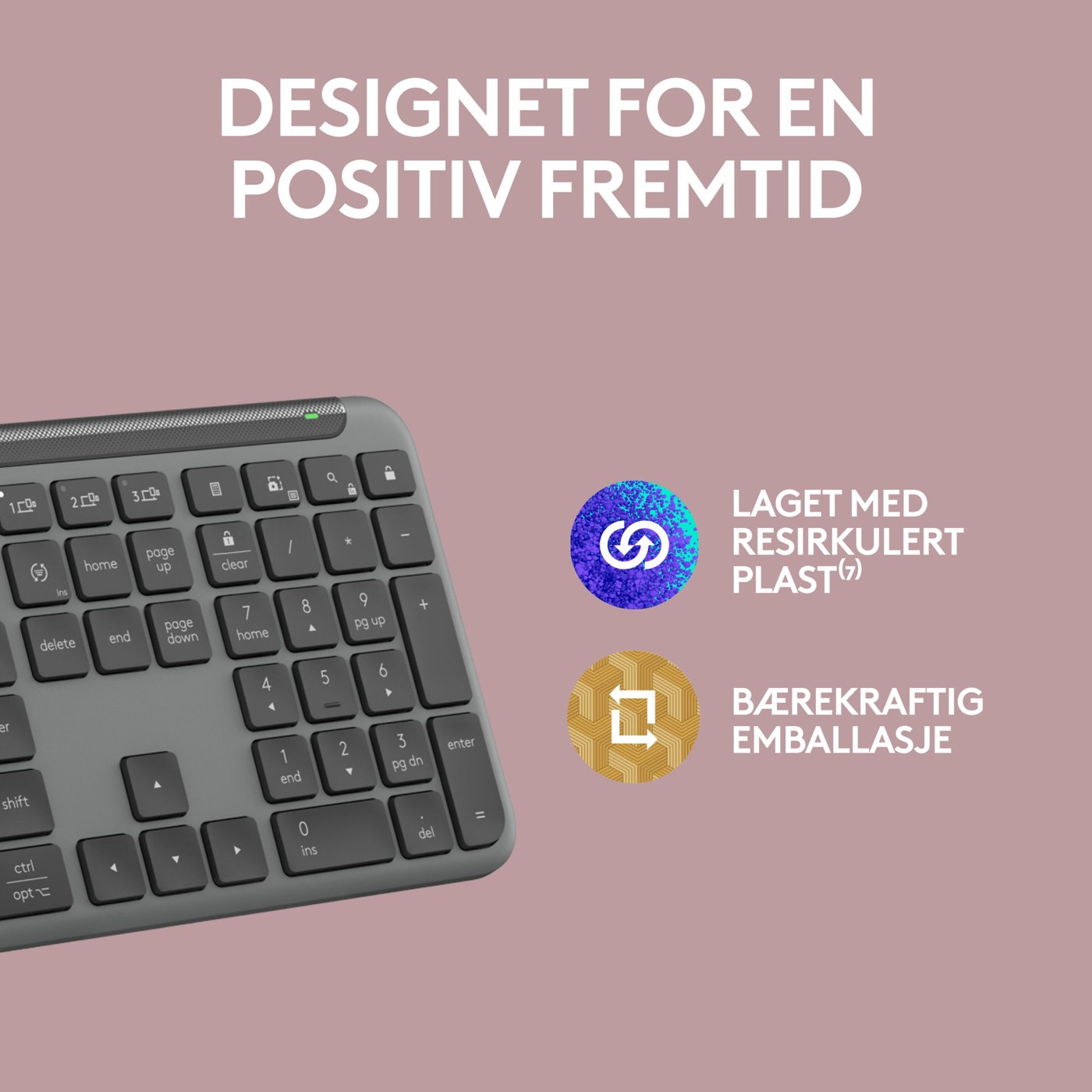 Logitech K950 Signature Slim Trådløst tastatur