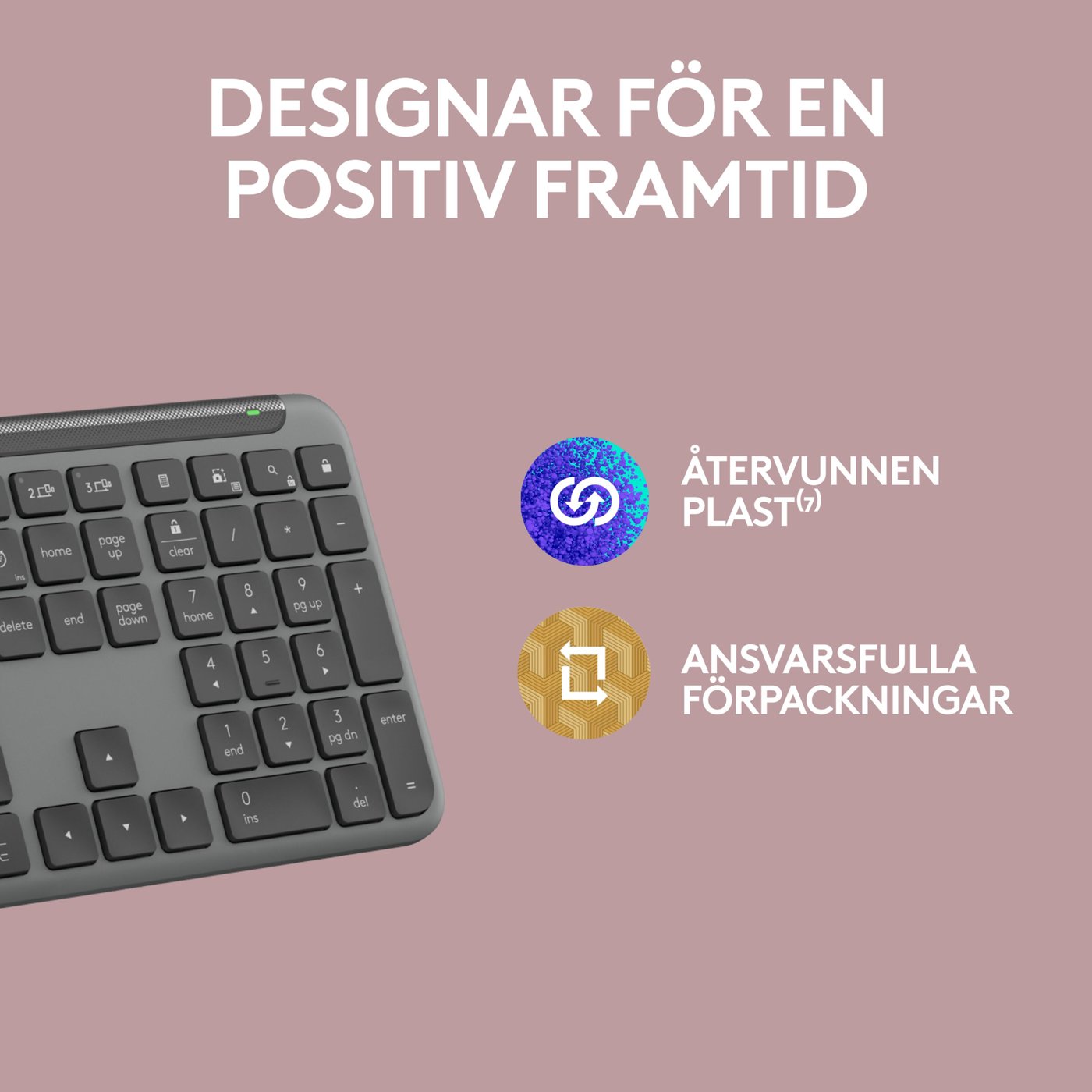 Logitech K950 Signature Slim Trådlöst tangentbord