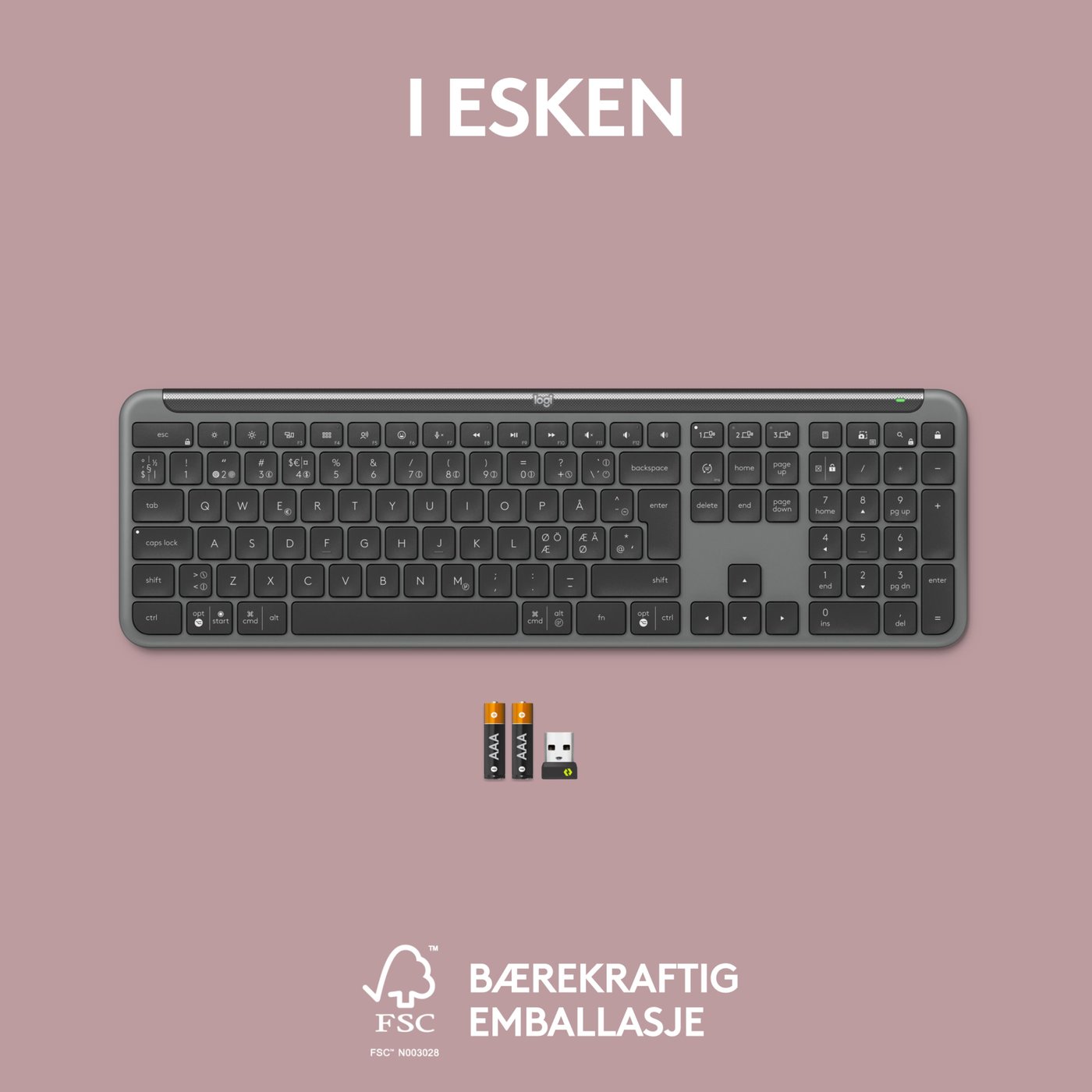 Logitech K950 Signature Slim Trådløst tastatur