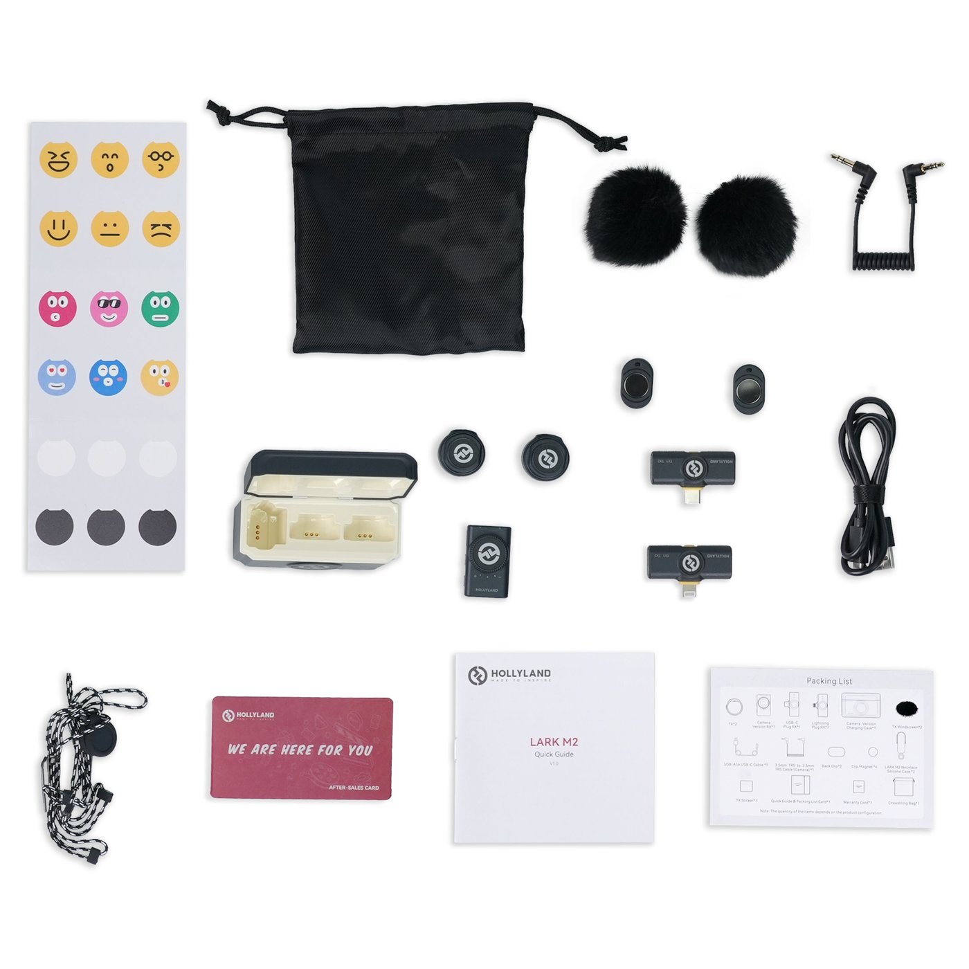 Hollyland Lark M2 Combo Trådløst mikrofonsystem