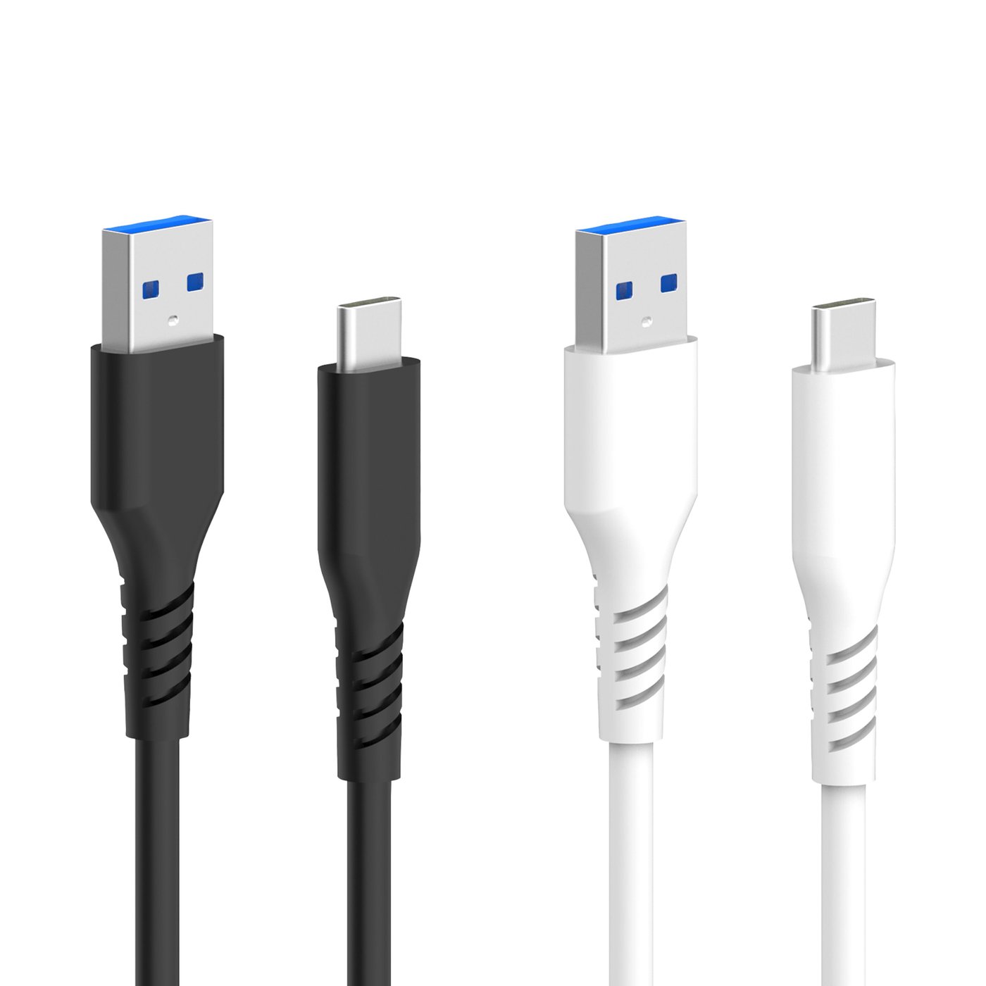 Linocell USB-A- til USB-C-kabel Hvit 1 m