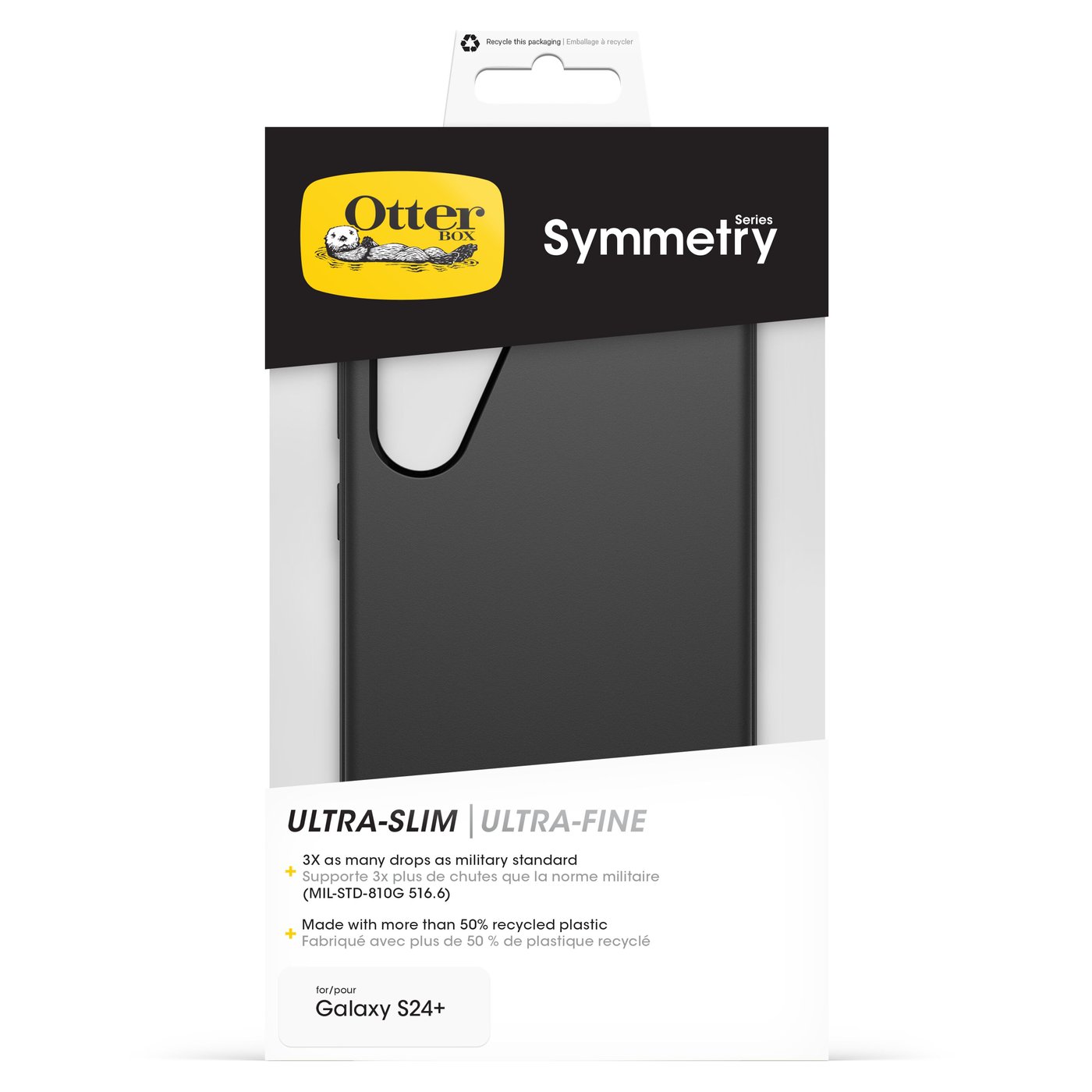 Otterbox Symmetry Robust deksel for Galaxy S24 Plus Svart