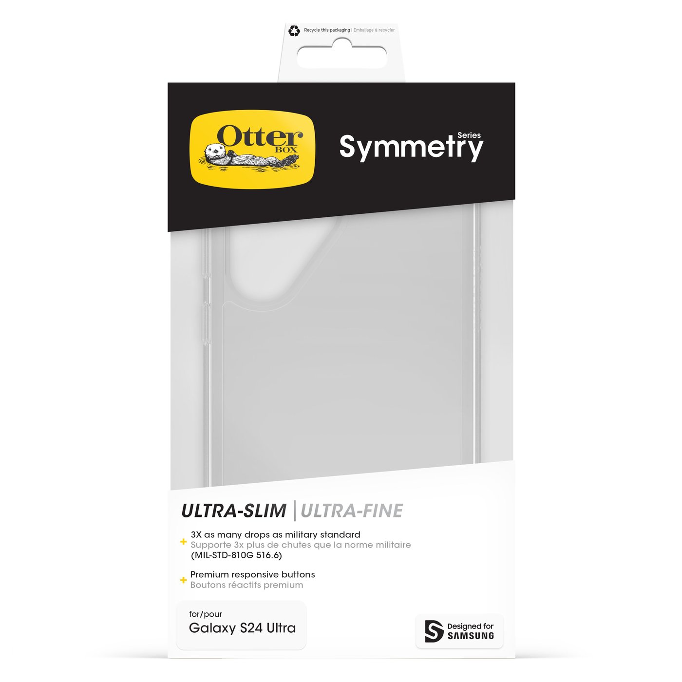 Otterbox Symmetry Tåligt skal för Galaxy S24 Ultra Clear