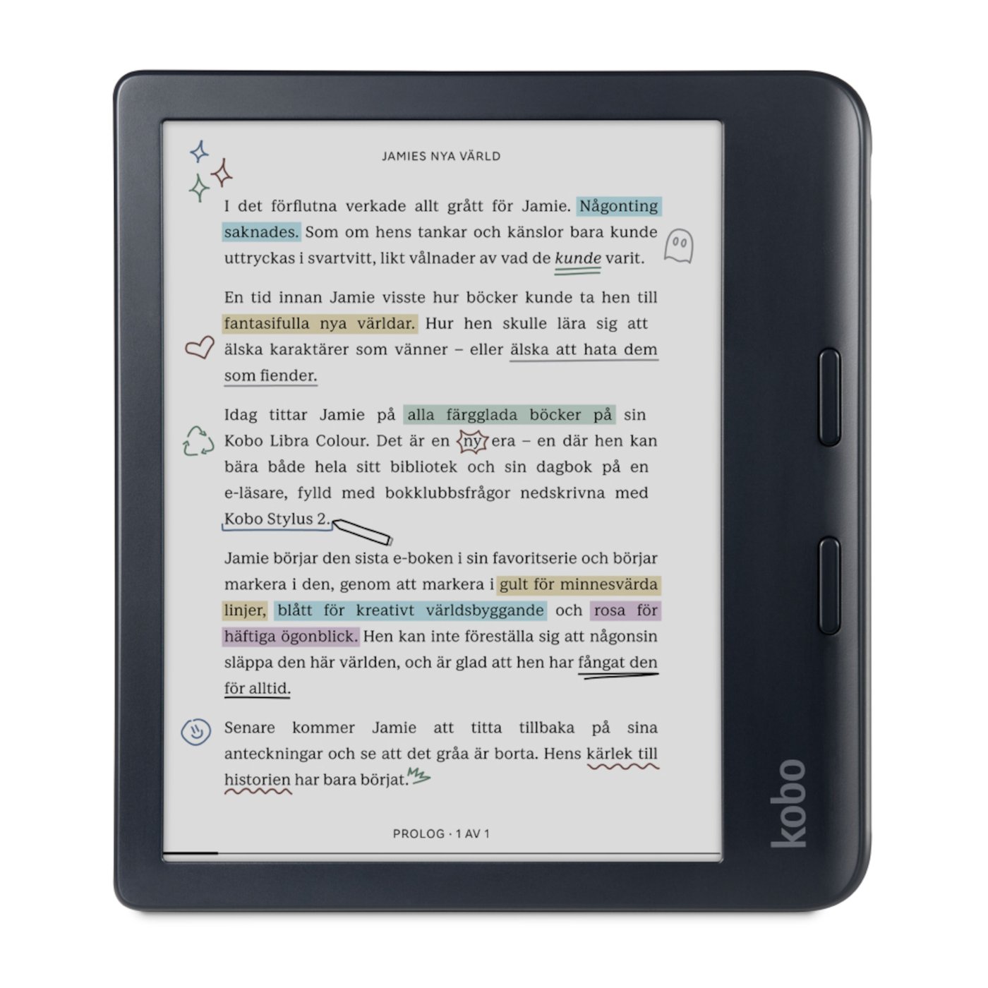 Kobo Libra Colour läsplatta 7" Svart