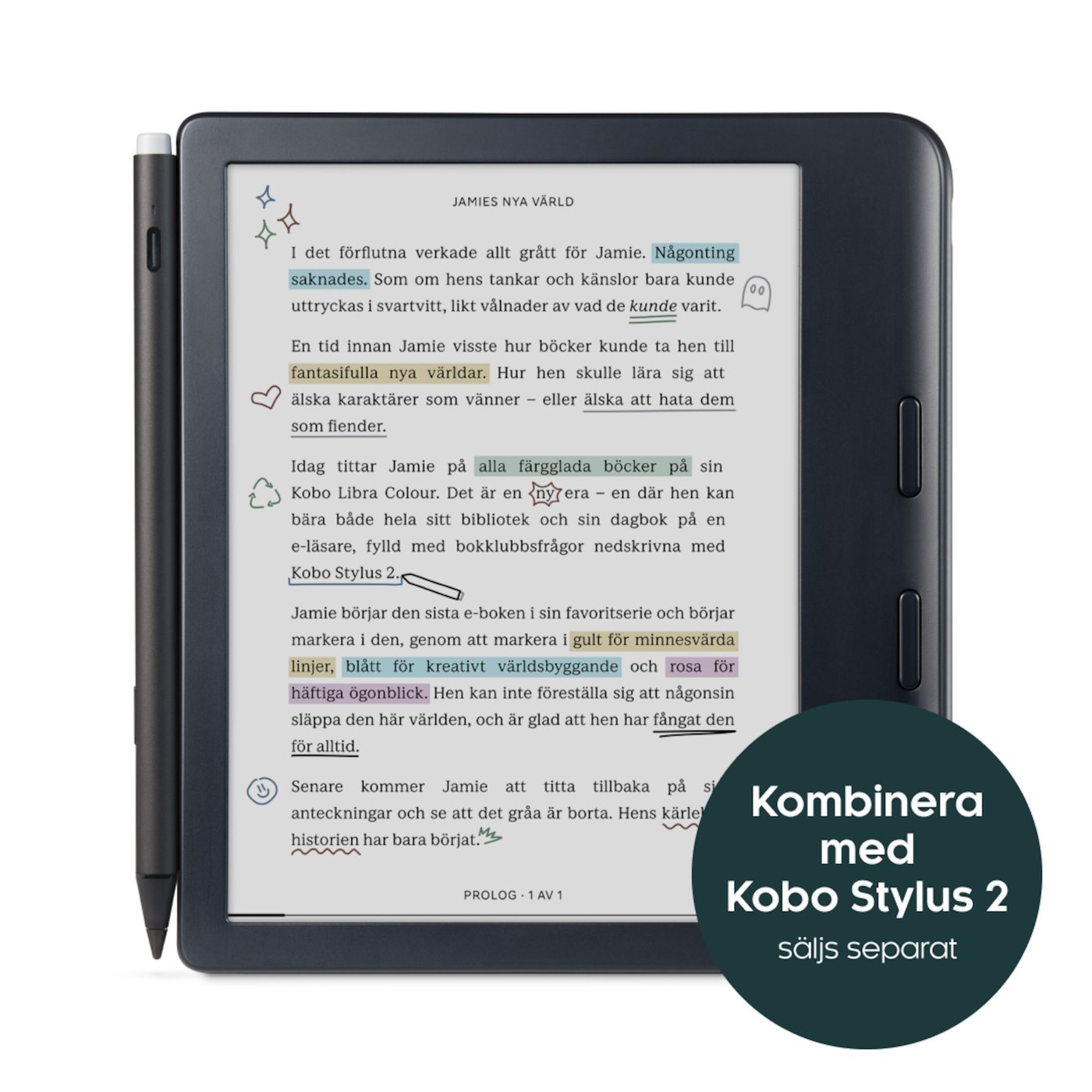 Kobo Libra Colour läsplatta 7" Svart