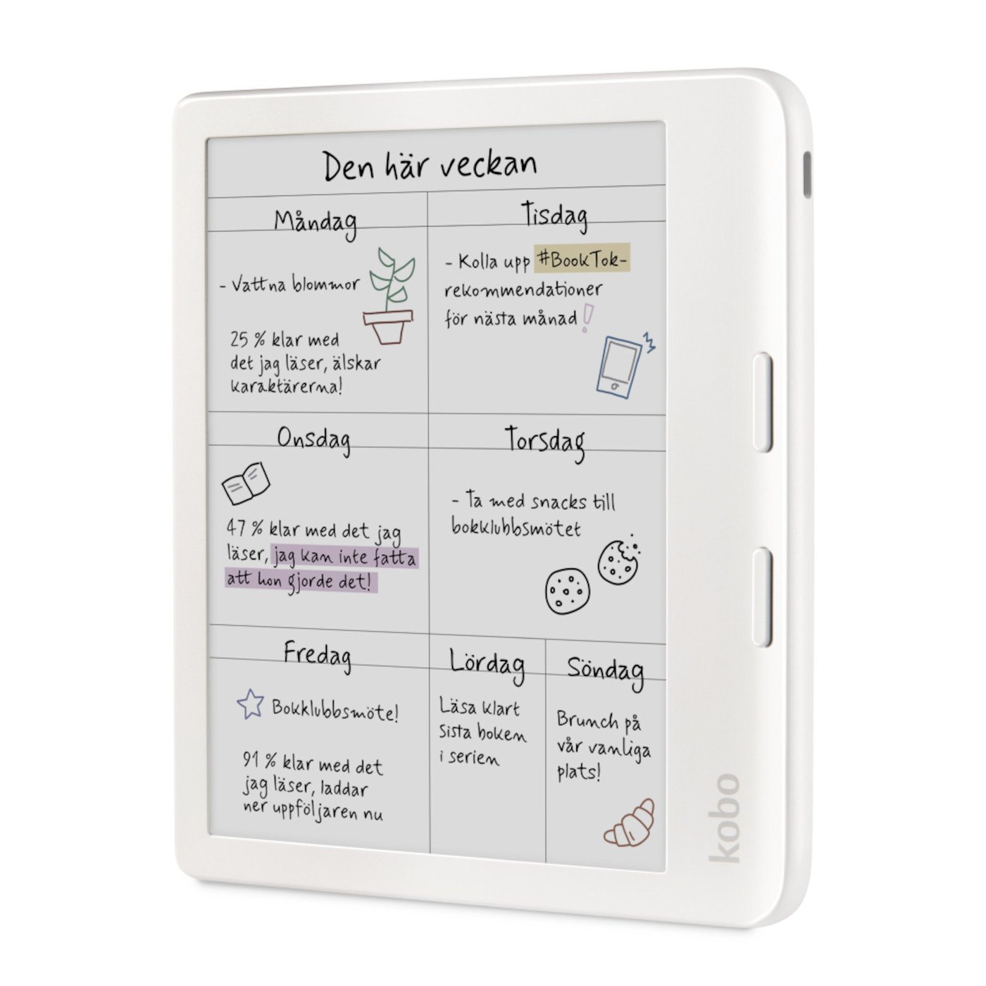 Kobo Libra Colour läsplatta 7" Vit