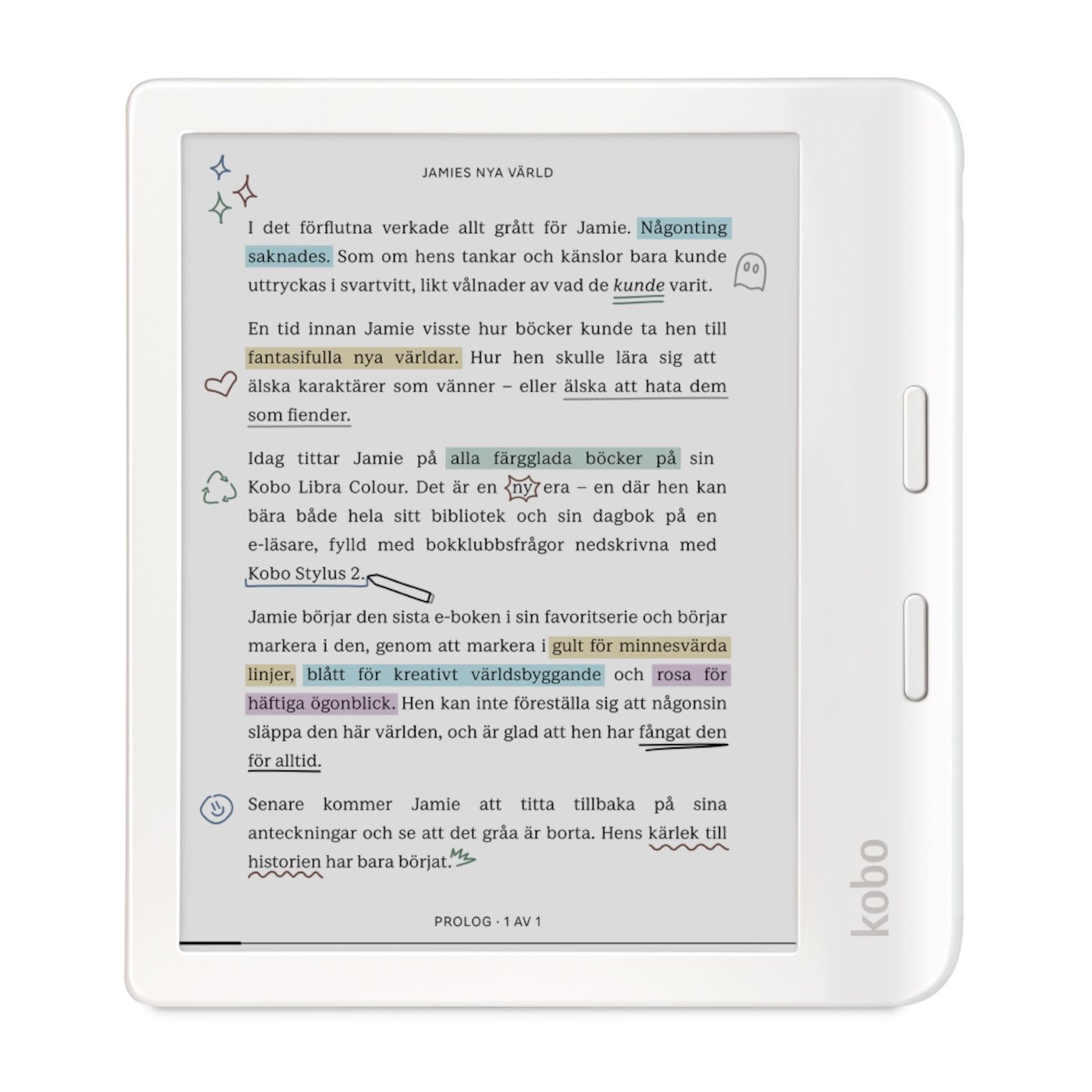 Kobo Libra Colour läsplatta 7" Vit
