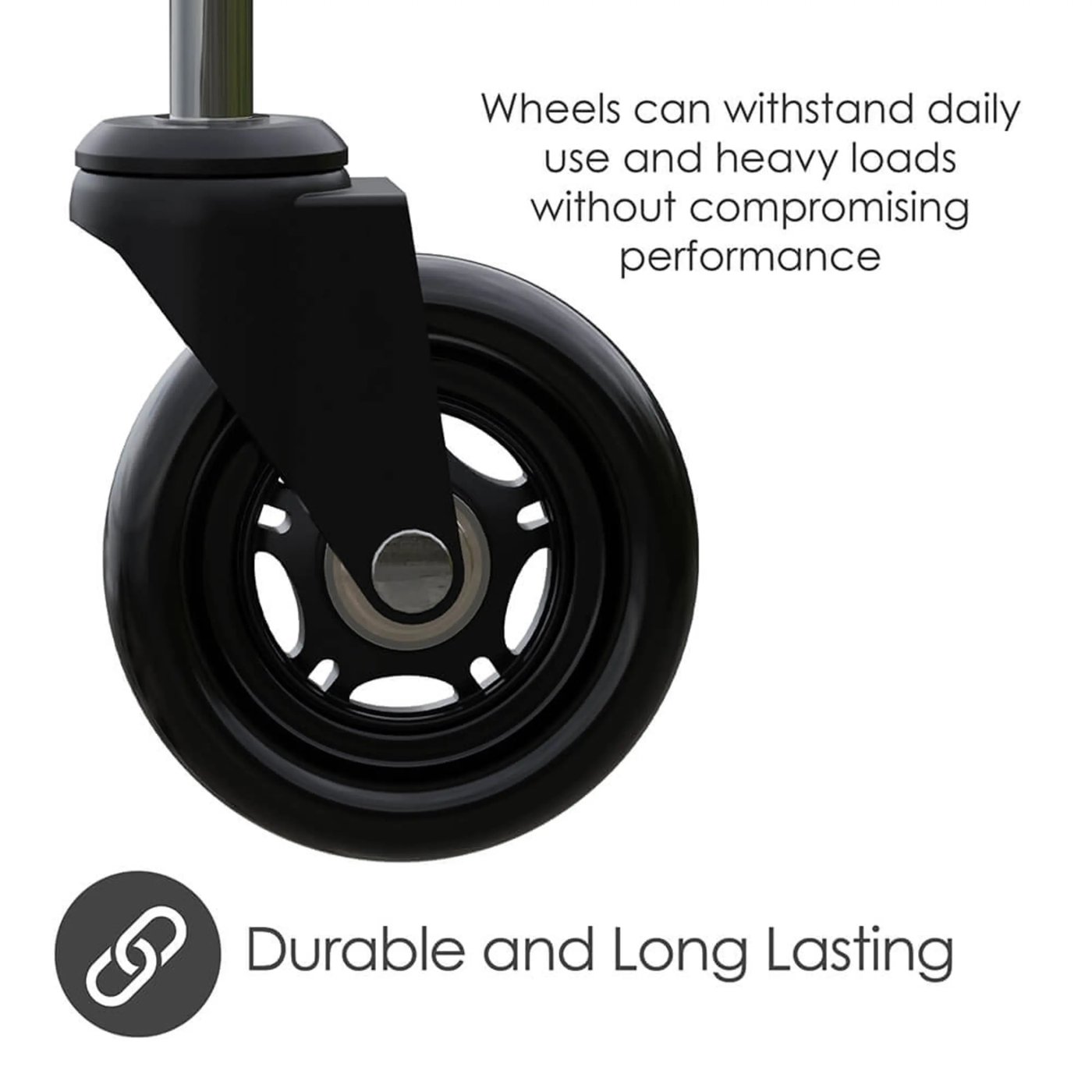 Desire2 Gummihjul for kontorstoler 5-pk. 22 mm