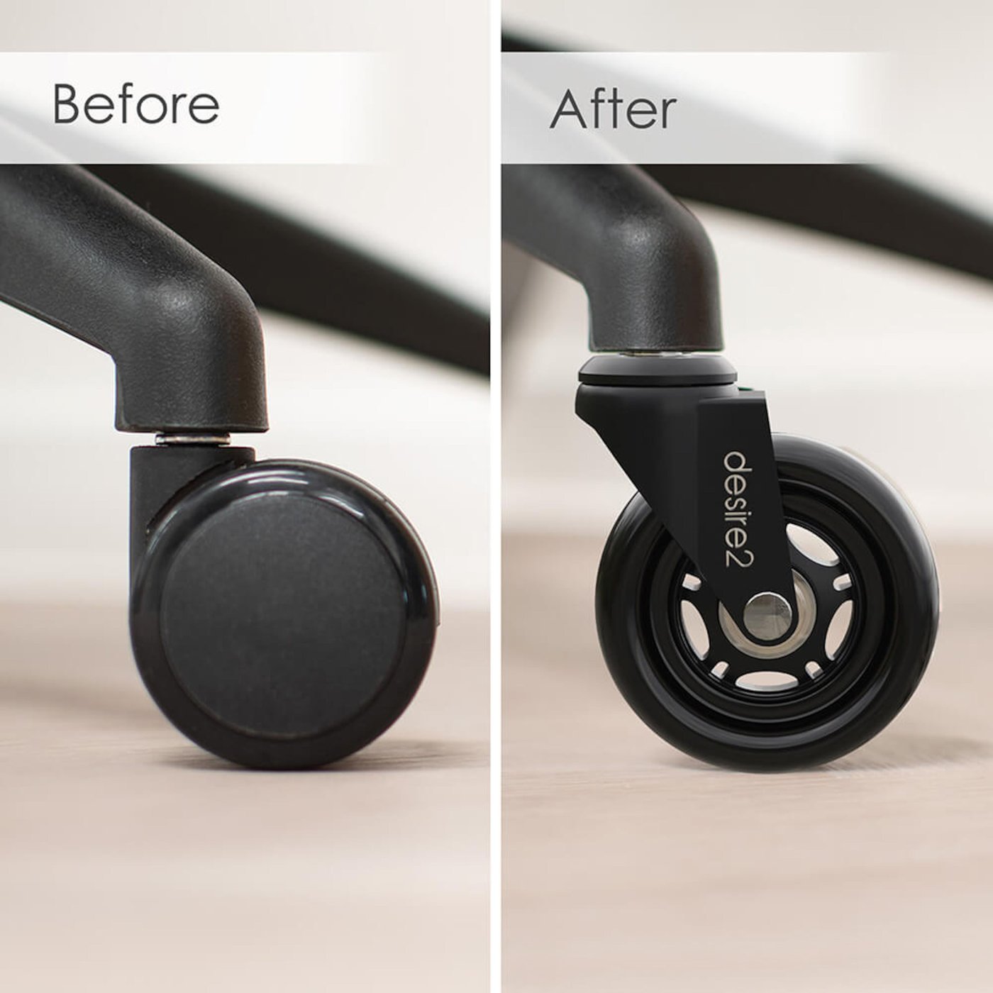 Desire2 Gummihjul för kontorsstolar 5-pack 22 mm