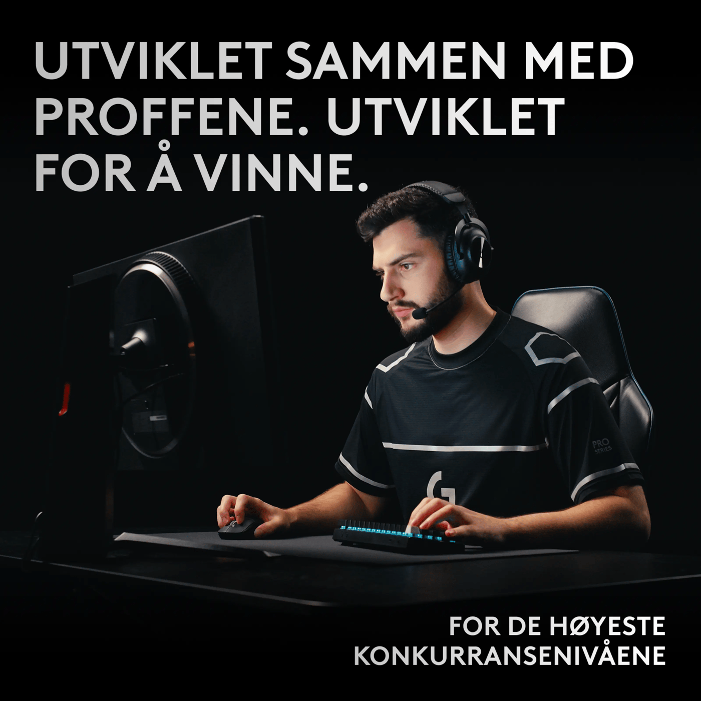 Logitech G PRO X 60 Lightspeed Trådløst gamingtastatur Tactile Black