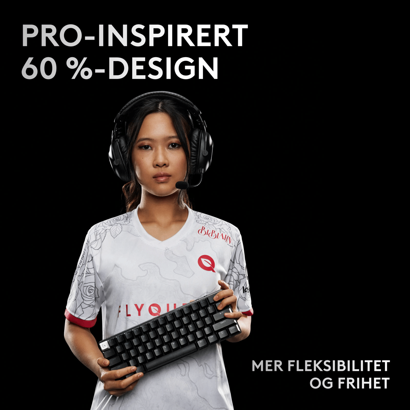 Logitech G PRO X 60 Lightspeed Trådløst gamingtastatur Tactile Black