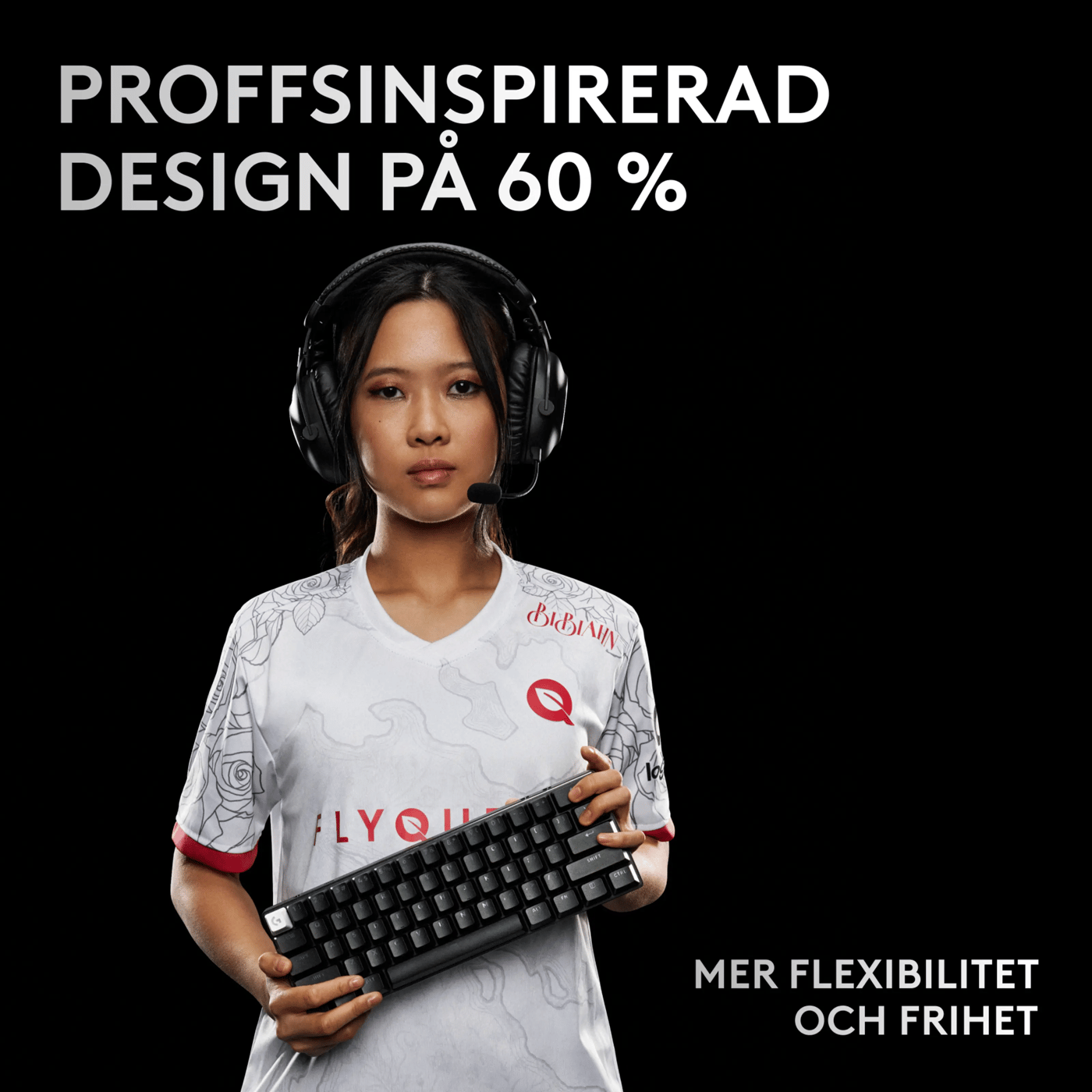 Logitech G PRO X 60 Lightspeed Trådlöst gaming-tangentbord Tactile Black