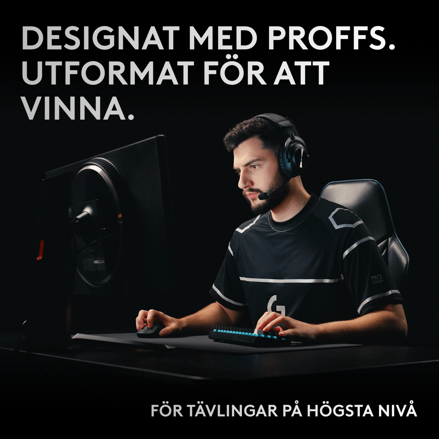 Logitech G PRO X 60 Lightspeed Trådlöst gaming-tangentbord Linear Black