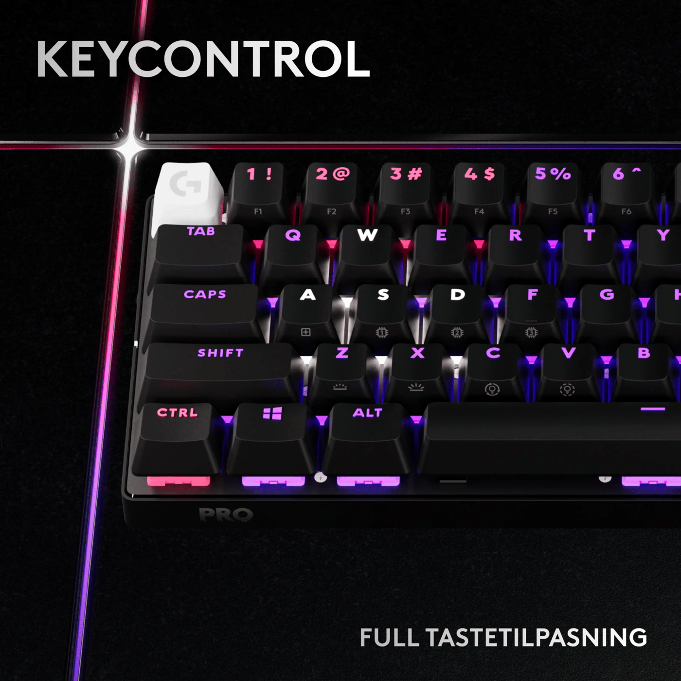 Logitech G PRO X 60 Lightspeed Trådløst gamingtastatur Linear Black