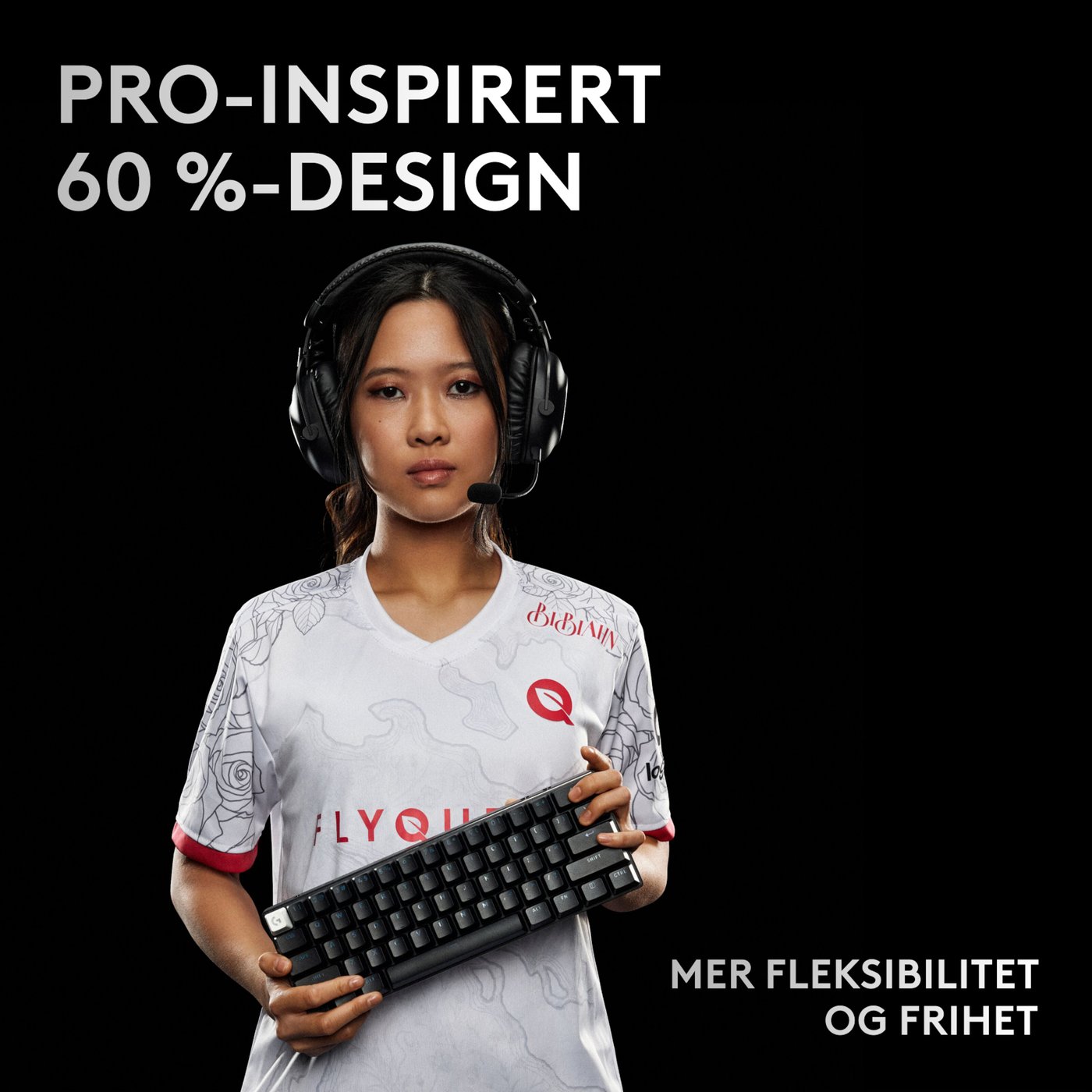 Logitech G PRO X 60 Lightspeed Trådløst gamingtastatur Linear Black