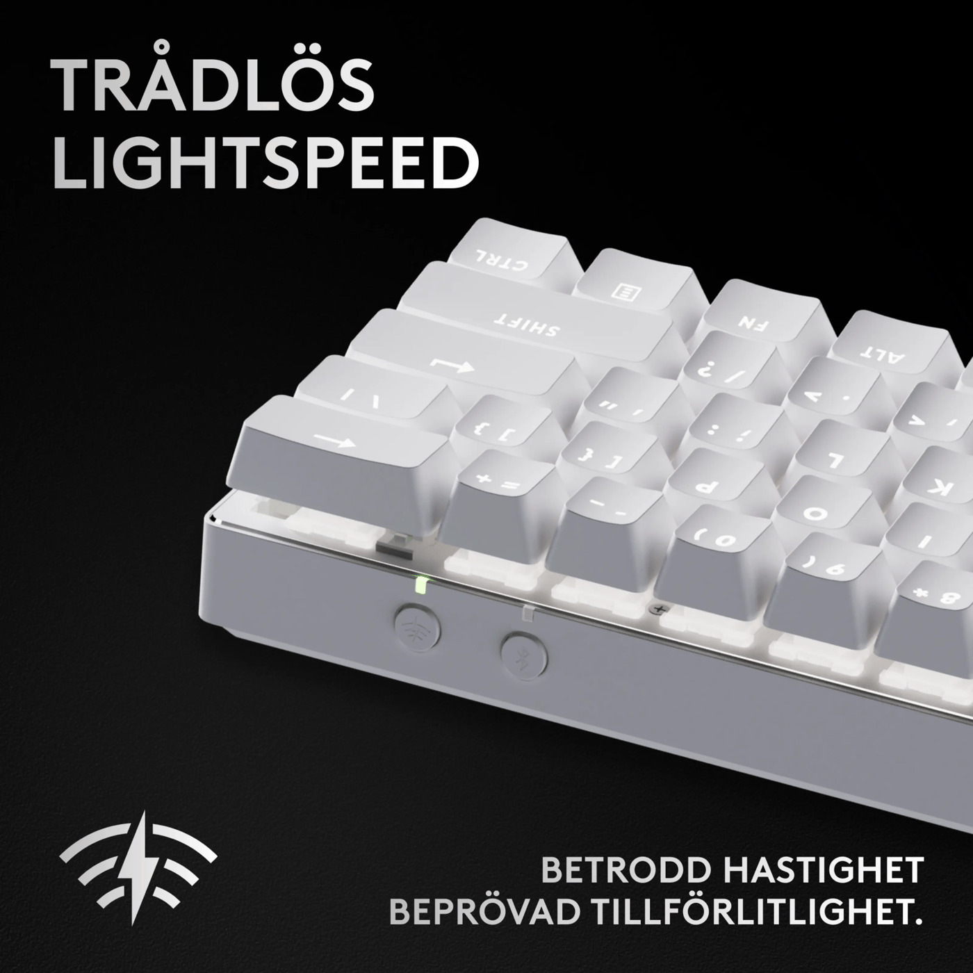 Logitech G PRO X 60 Lightspeed Trådlöst gaming-tangentbord Tactile White