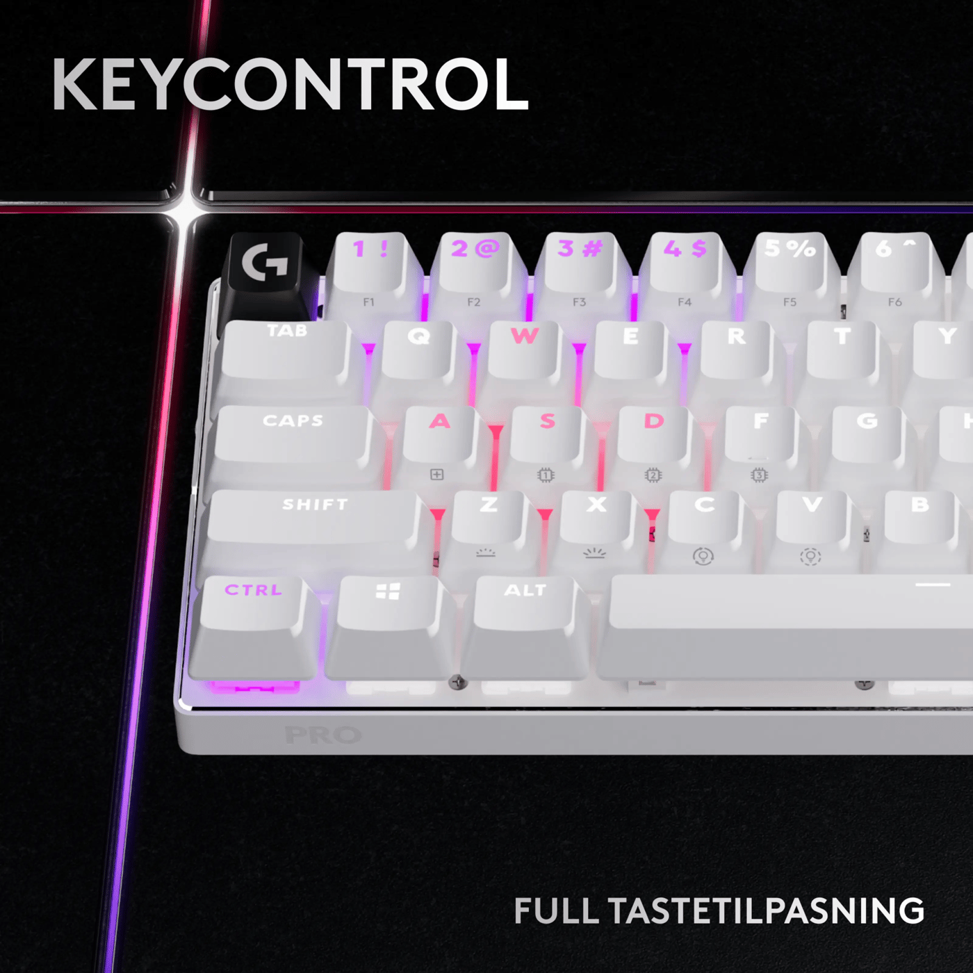 Logitech G PRO X 60 Lightspeed Trådløst gamingtastatur Tactile White