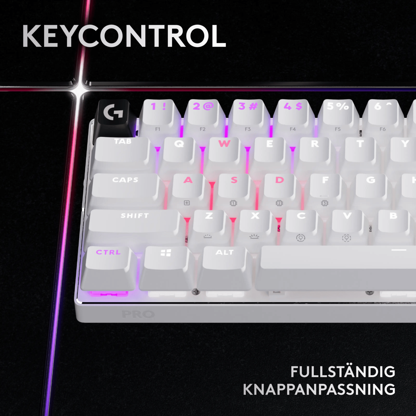 Logitech G PRO X 60 Lightspeed Trådlöst gaming-tangentbord Tactile White