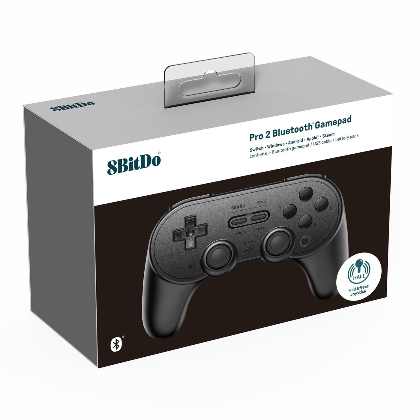 8Bitdo Pro 2 Bluetooth Hall Edition Handkontroll Svart