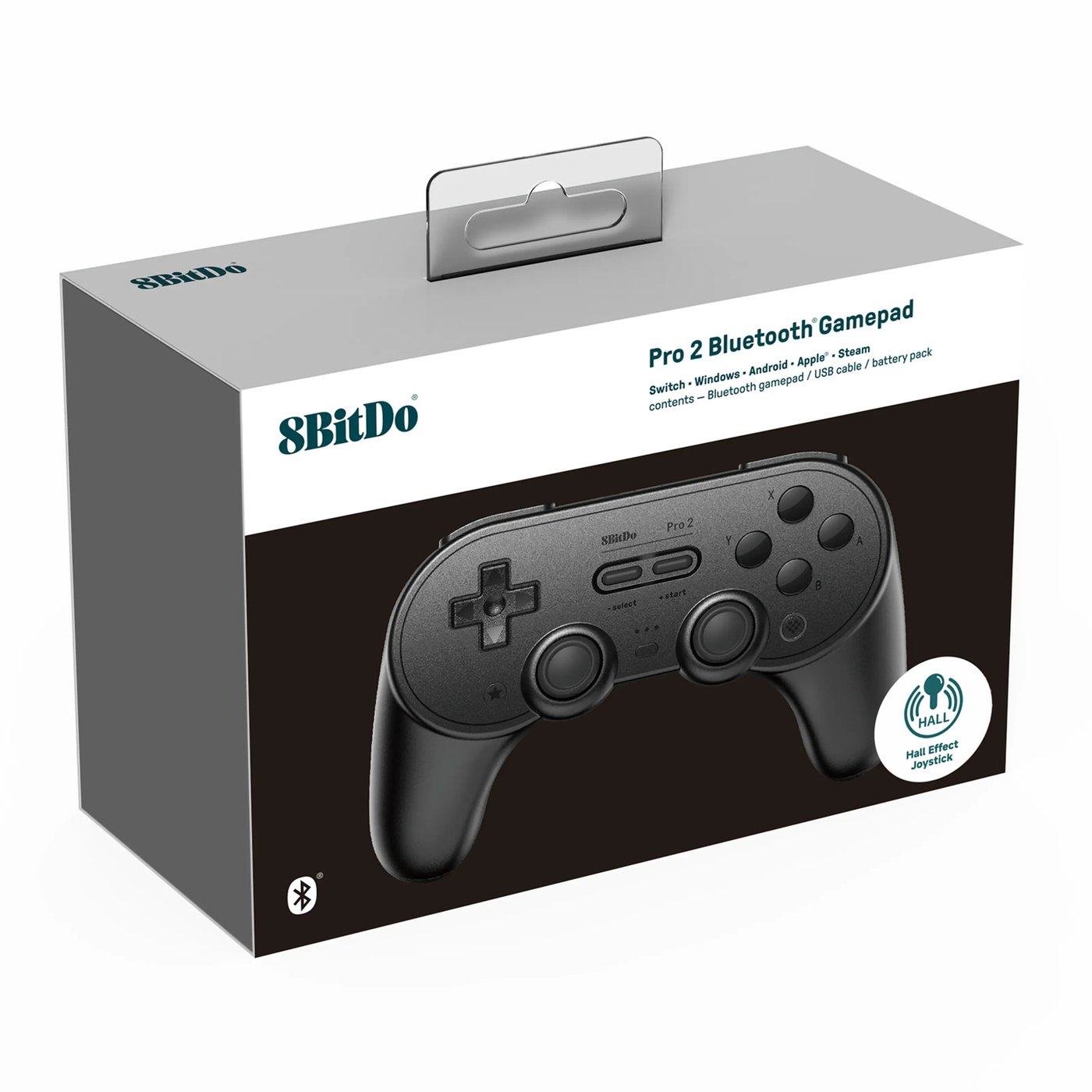 8Bitdo Pro 2 Bluetooth Hall Edition Handkontroll Svart
