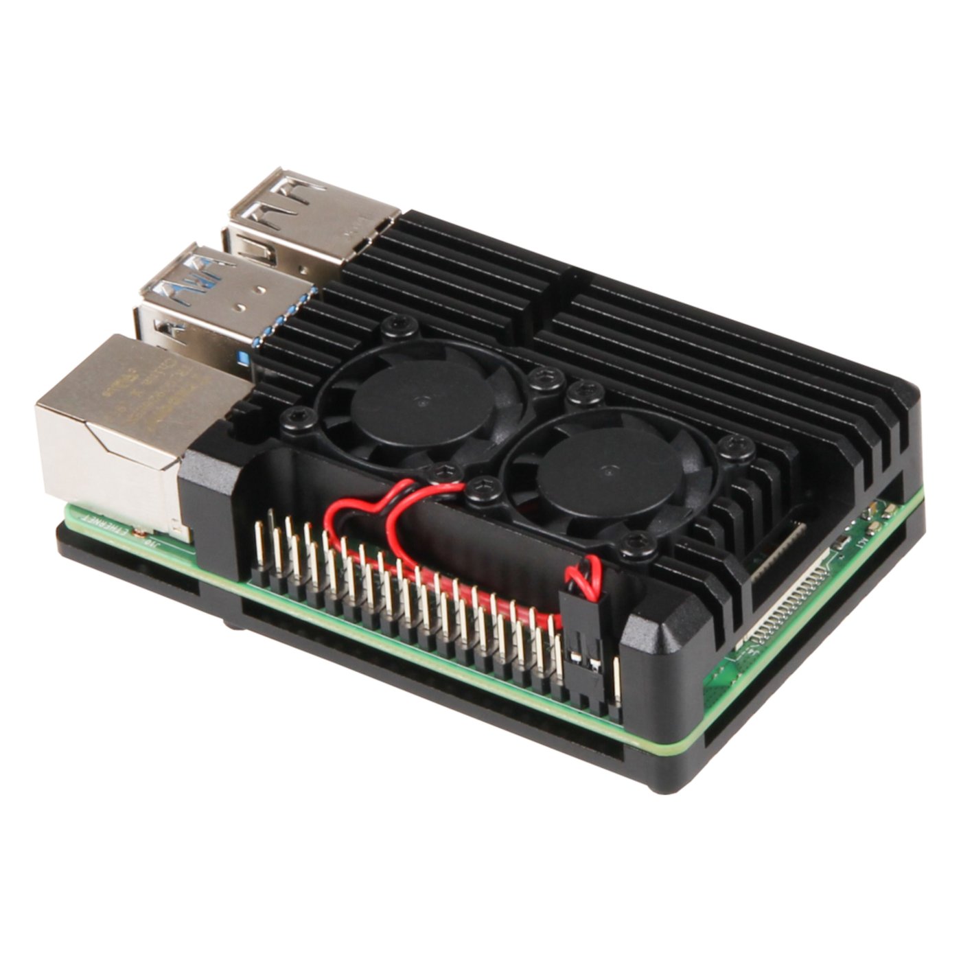 Joy-it Tåligt aluminiumskabinett för Raspberry Pi 4 B