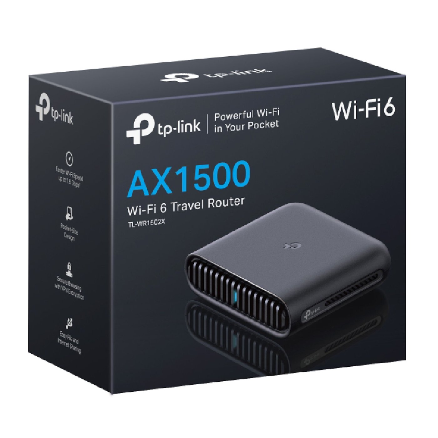 TP-link TL-WR1502X reiseruter AX1500 Wifi 6