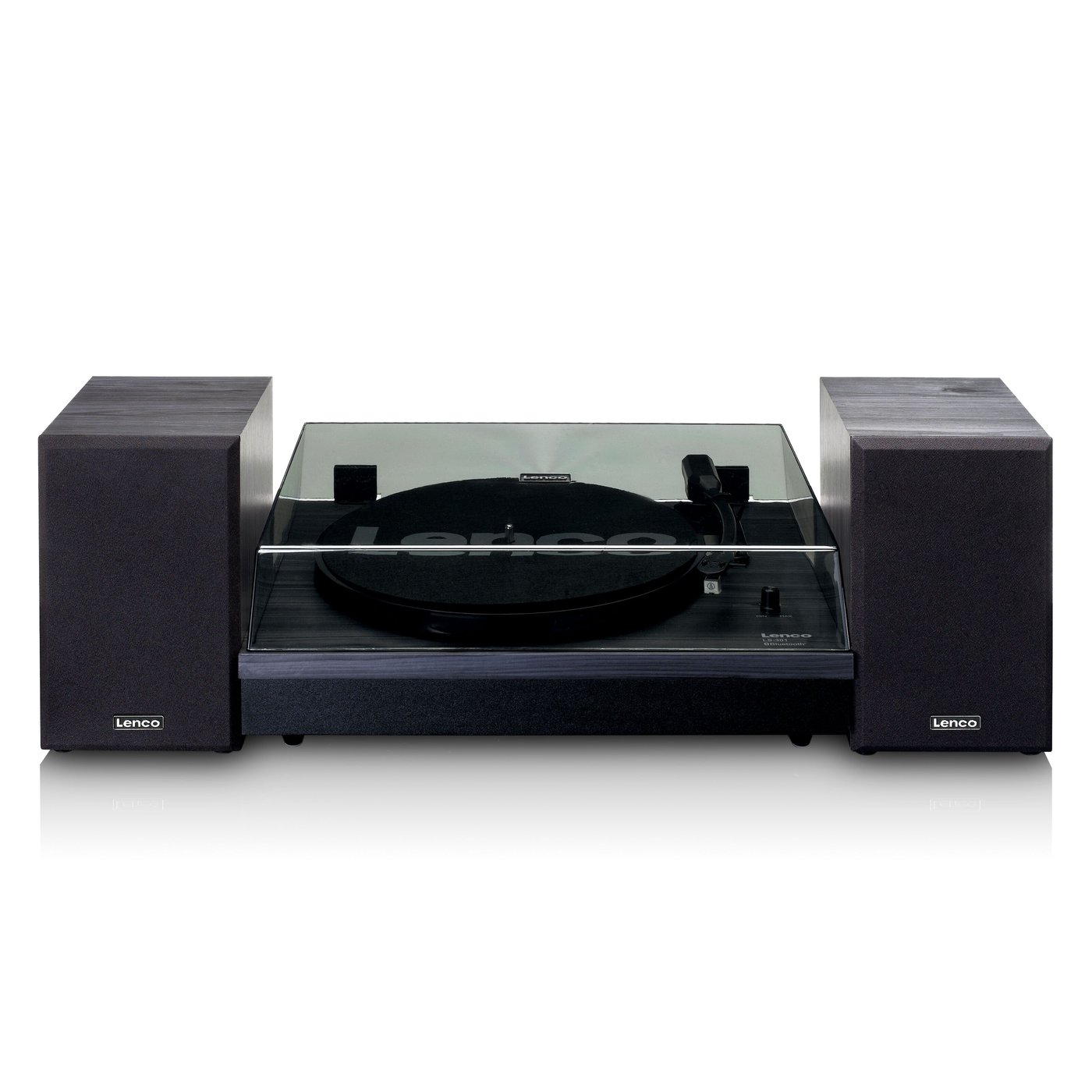 Lenco LS-301BK med högtalare