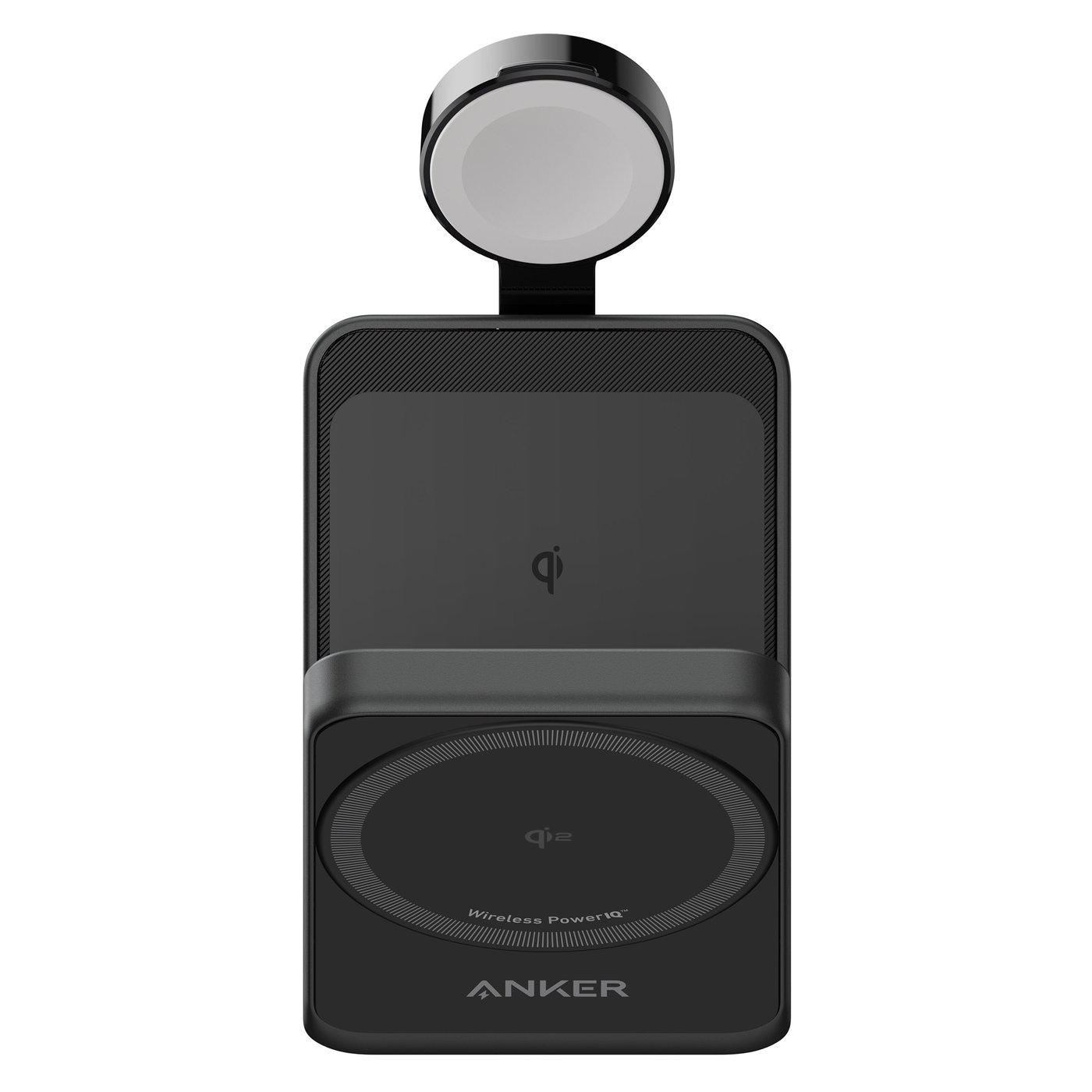 Anker MagGo Trådlös och vikbar 3-i-1-laddstation Svart