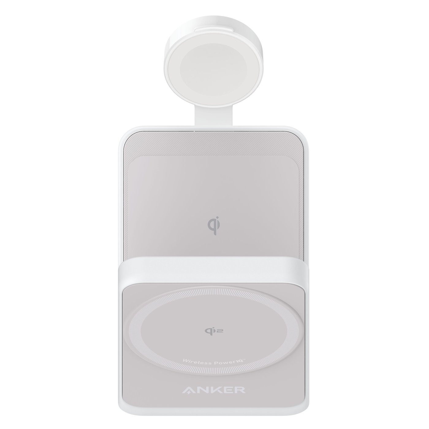 Anker MagGo Trådlös och vikbar 3-i-1-laddstation Vit