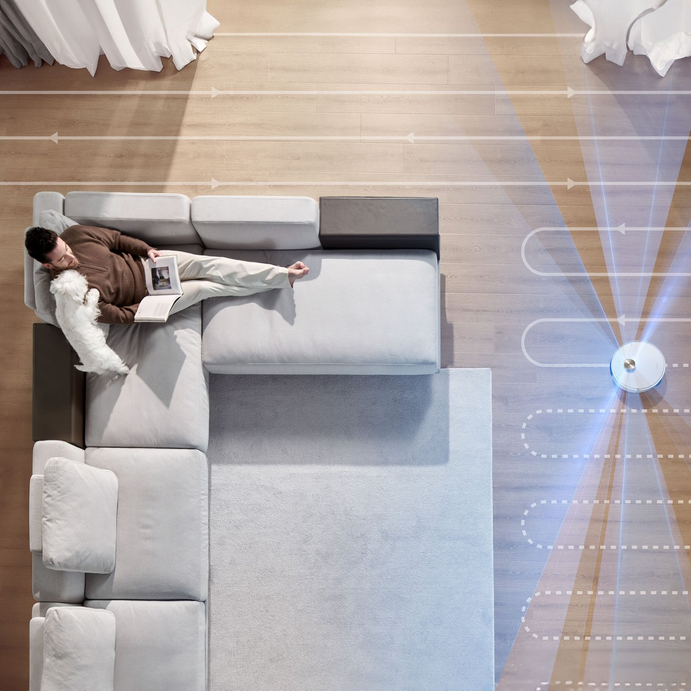 Dreame X40 Ultra Helautomatisk robotstøvsuger