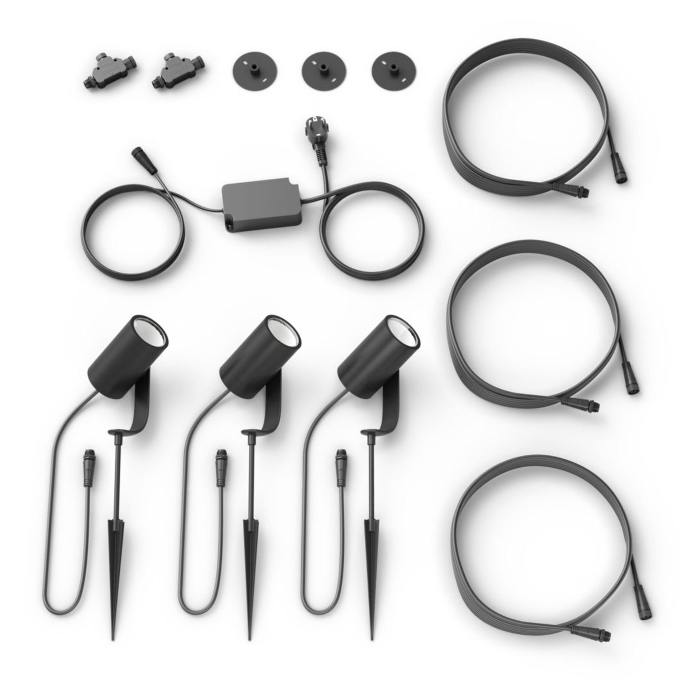 Philips Hue Lily Spotlight for utendørsbruk 3-pk.