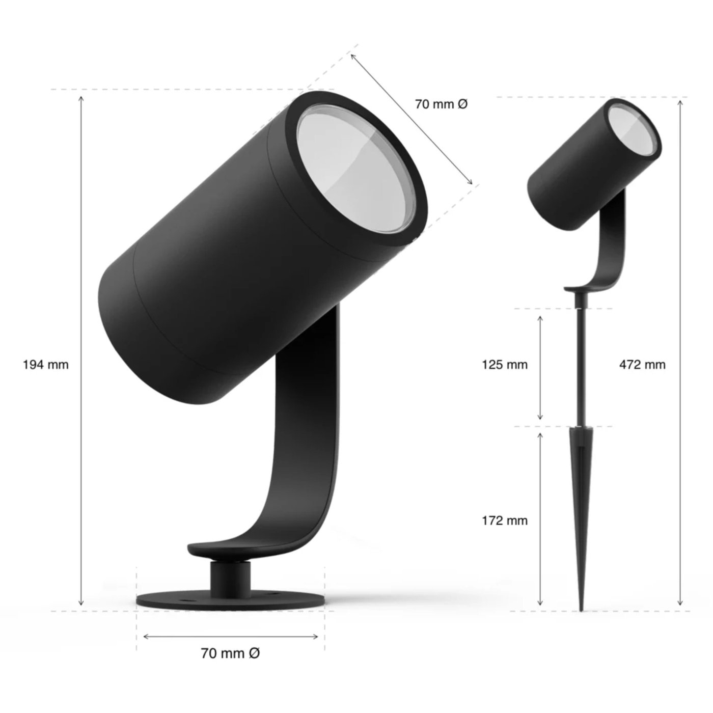 Philips Hue Lily Spotlight for utendørsbruk