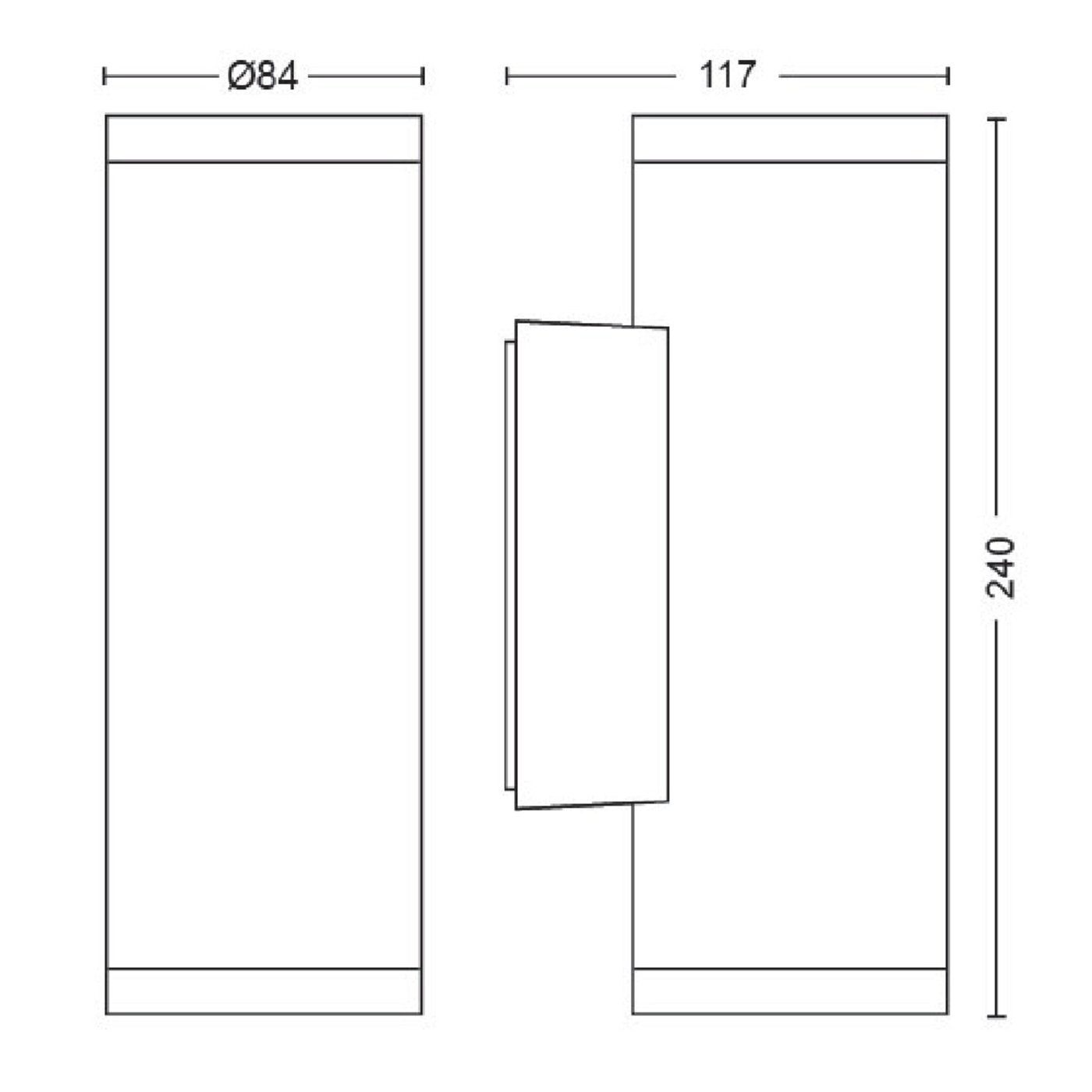Philips Hue Appear Fasadelampe utendørs