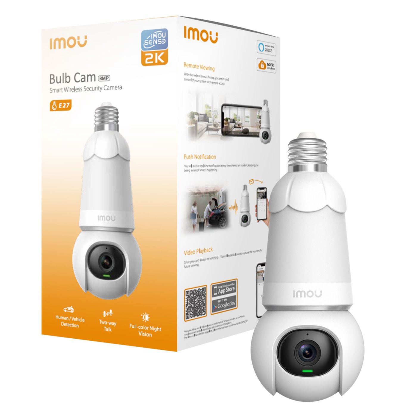 Imou Bulb Cam – LED-lampa med övervakningskamera