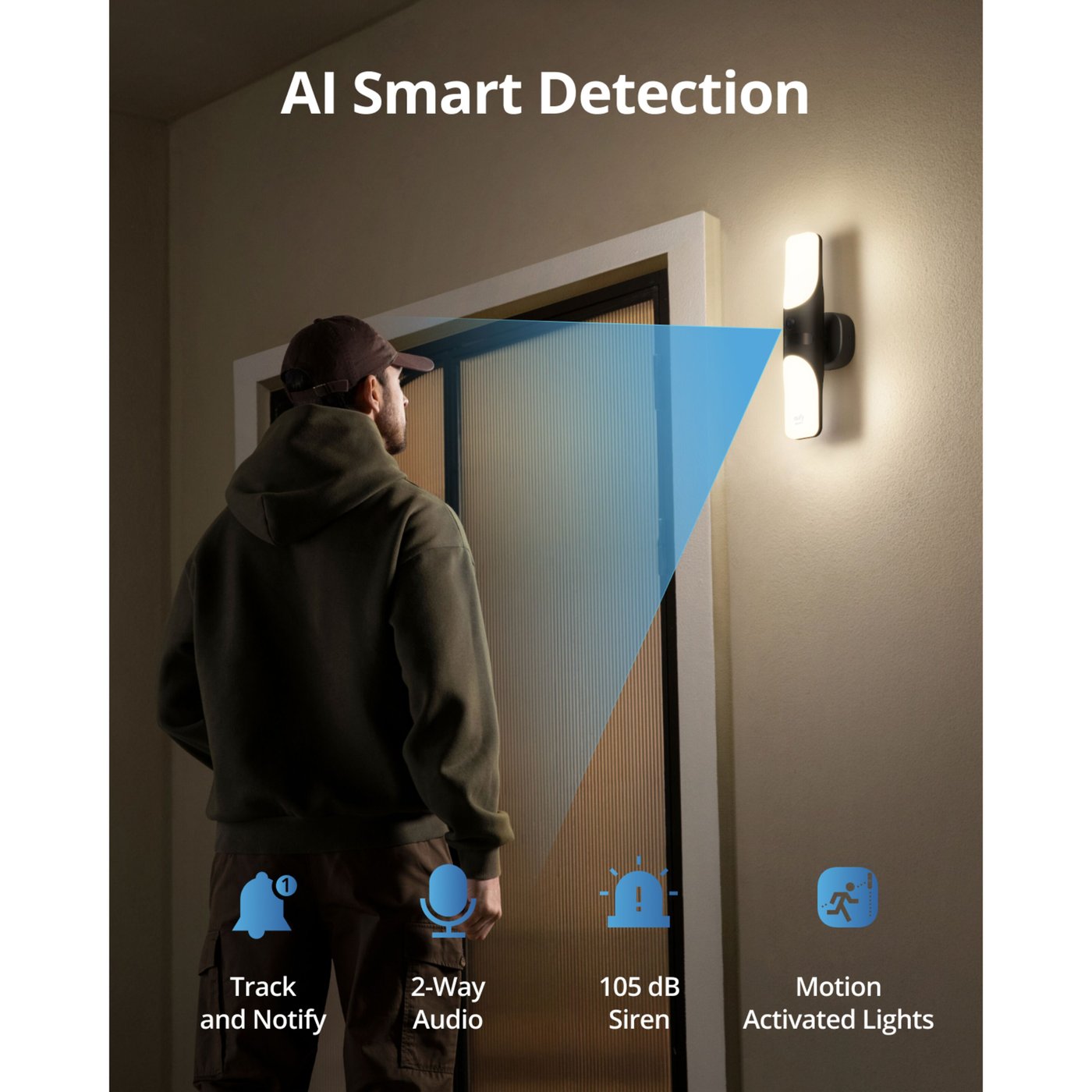 Eufy Vägglampa med kamera S100