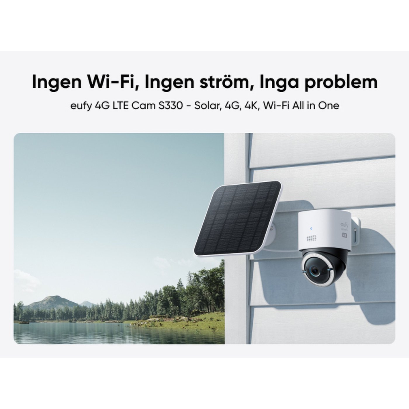 Eufy 4G LTE solcellsdriven övervakningskamera S330
